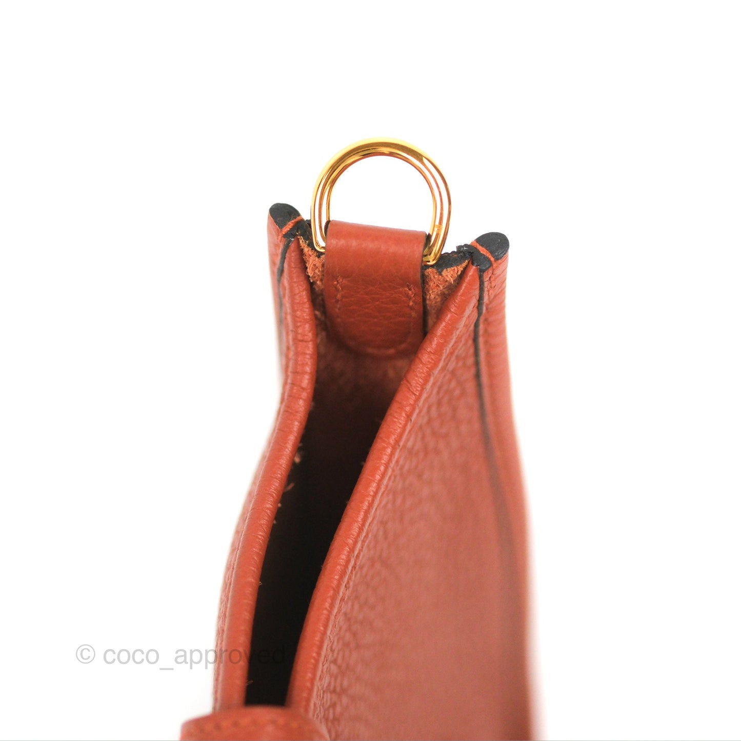 Hermès Mini Evelyne 16 Cuivre Clemence Gold Hardware