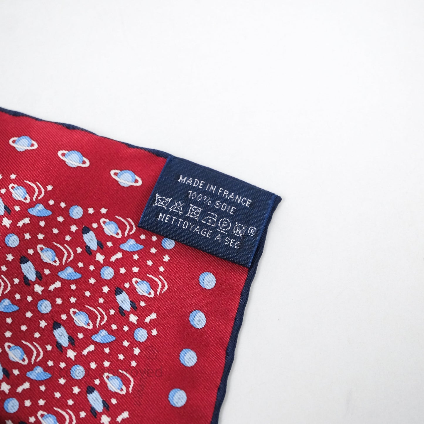 Hermes Rocket Red Silk Scarf 45