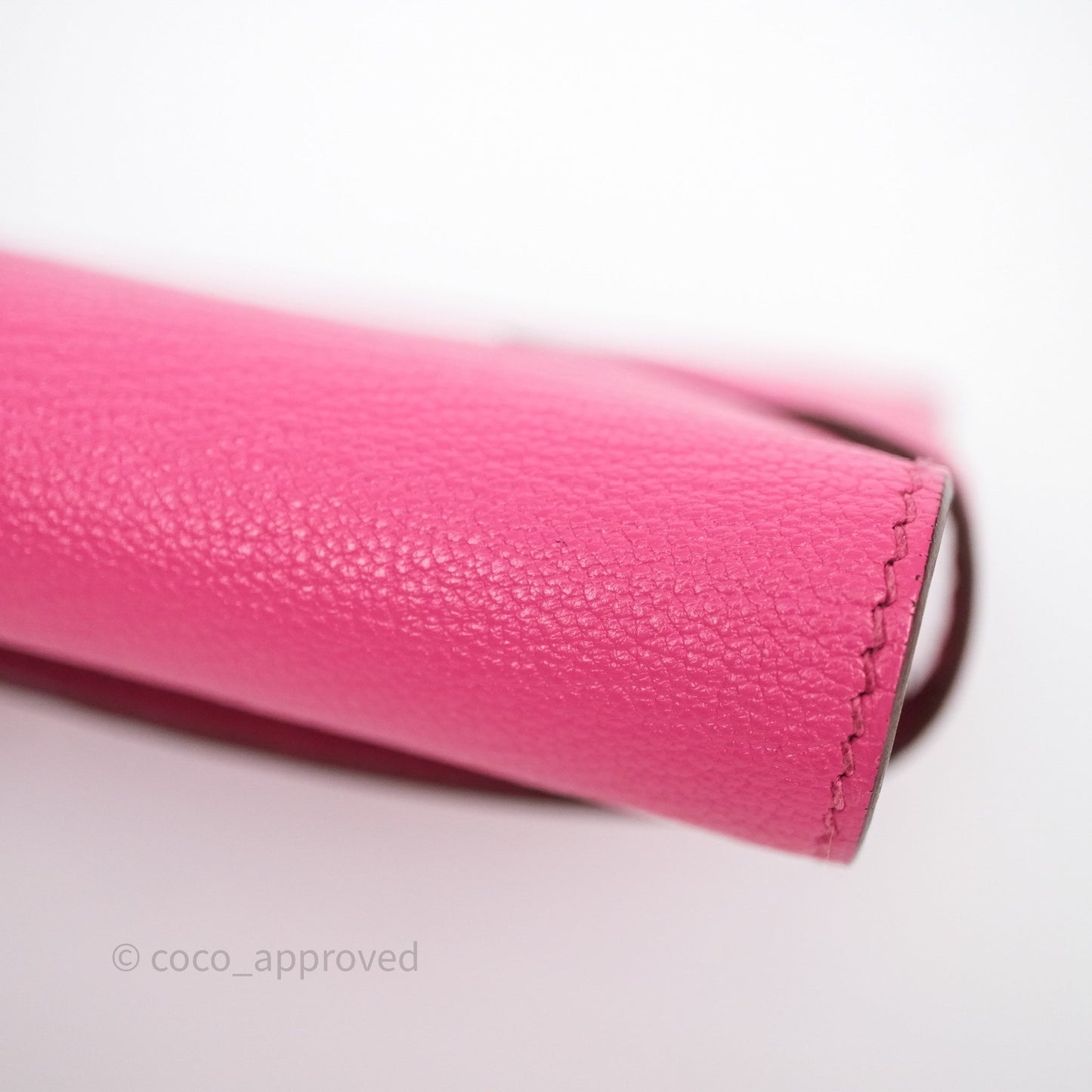 Hermès Kelly Wallet Pink Chevre Mysore Palladium Hardware