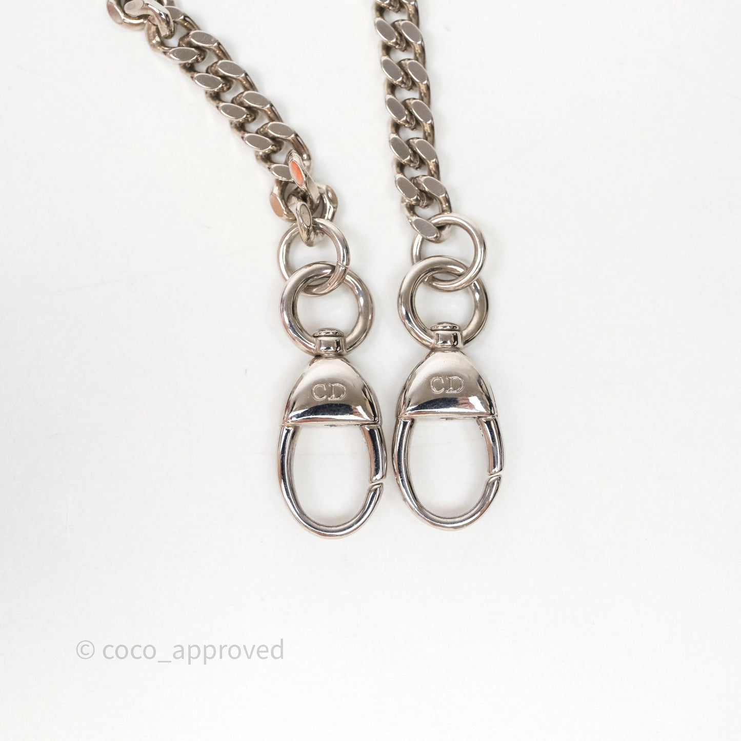 Christian Dior Mini Lady Dior Metallic Silver Nubuck Silver Hardware
