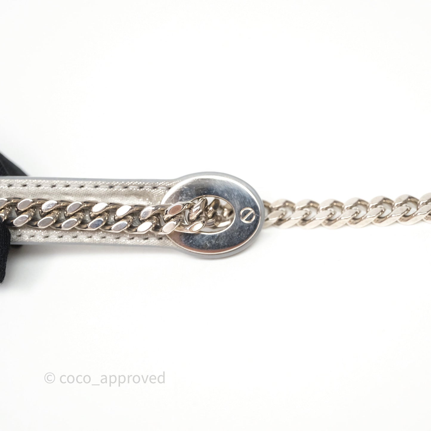 Christian Dior Mini Lady Dior Metallic Silver Nubuck Silver Hardware