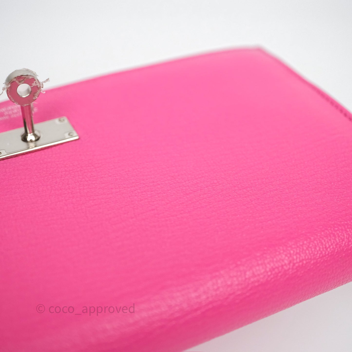 Hermès Kelly Wallet Pink Chevre Mysore Palladium Hardware