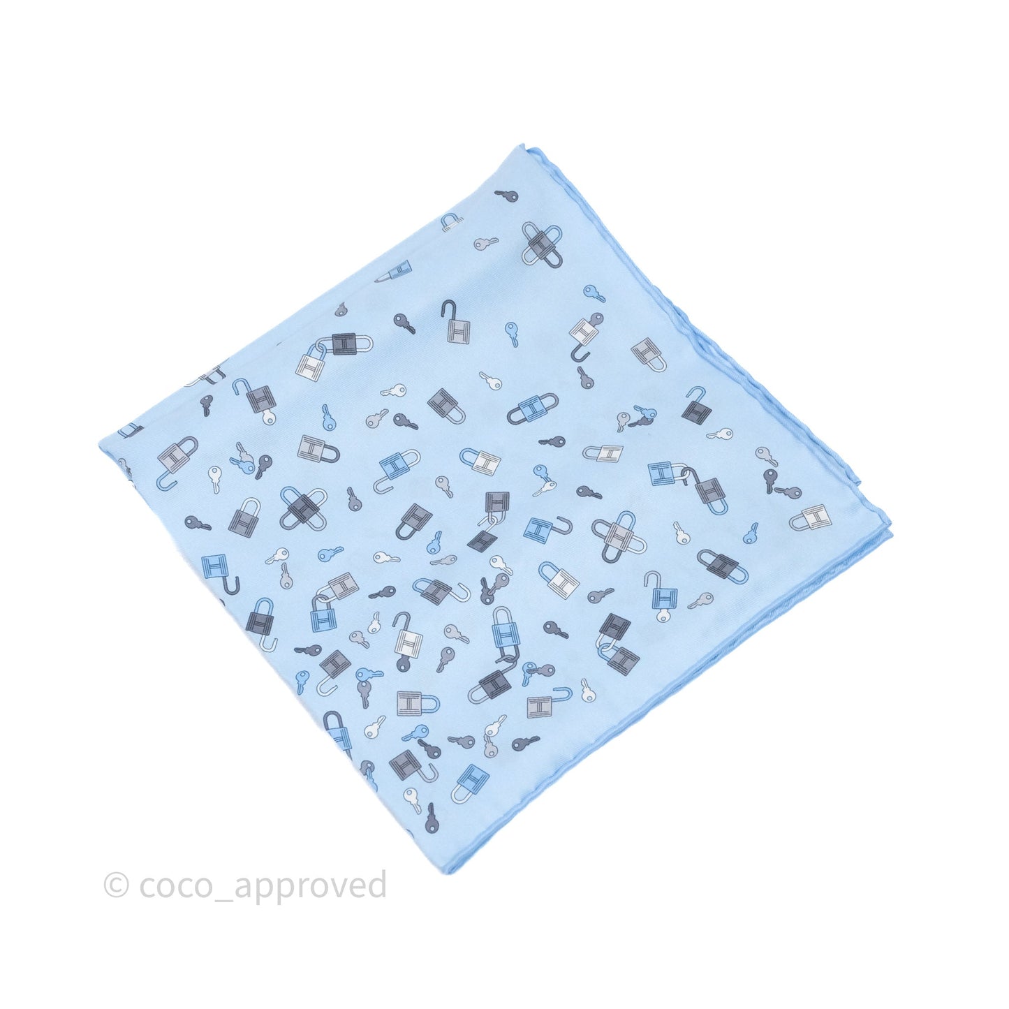 Hermes N'Oublie Pas Tes Cles Silk Scarf 45