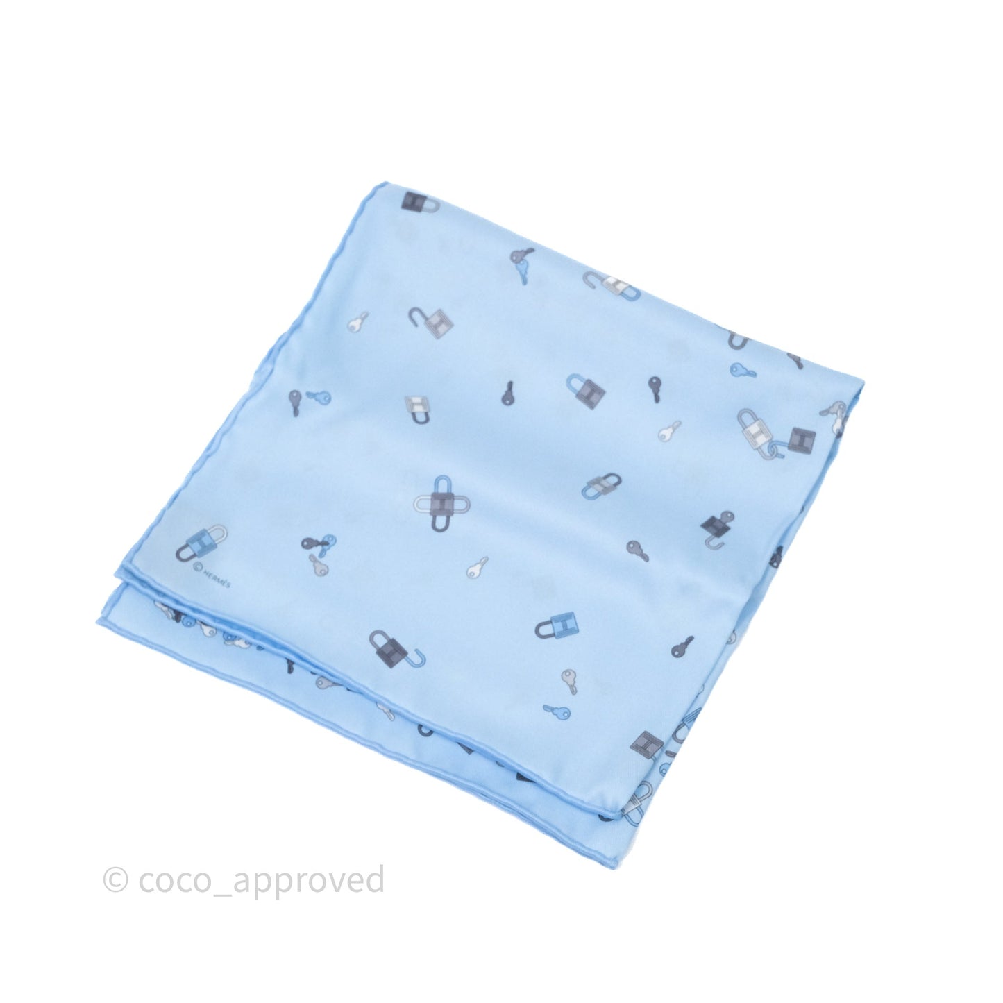Hermes N'Oublie Pas Tes Cles Silk Scarf 45