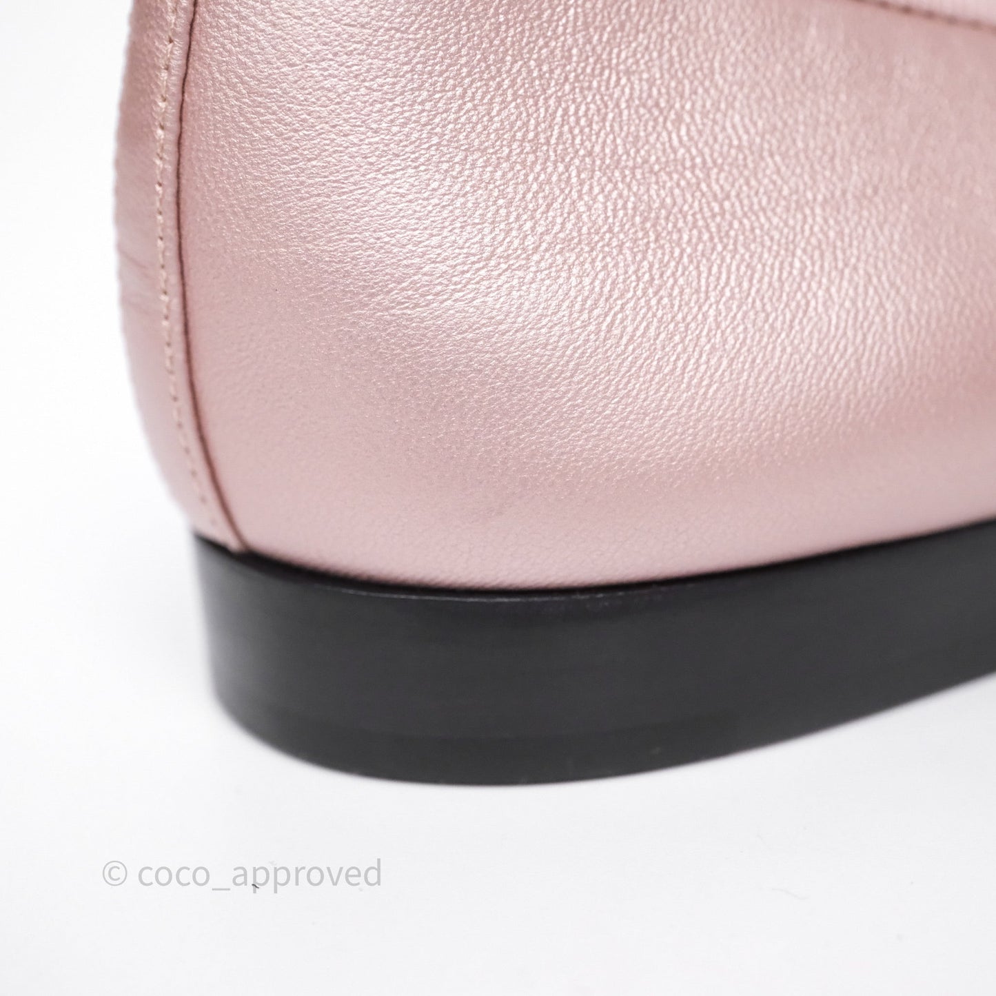 Chanel Ballerina Flats Lilac Pink/ Black Size 36