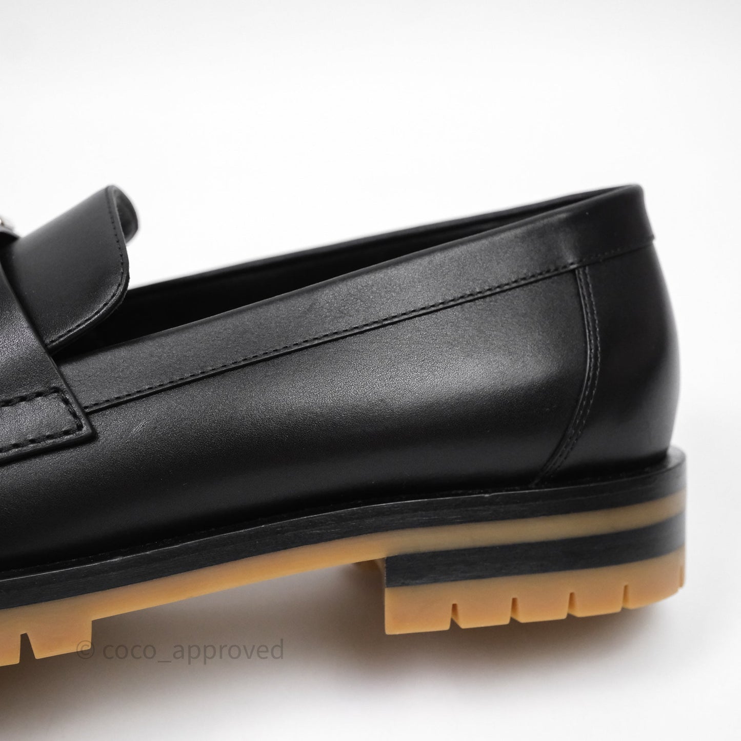 Hermès Faubourg Loafer Palladium H Buckle Size 40