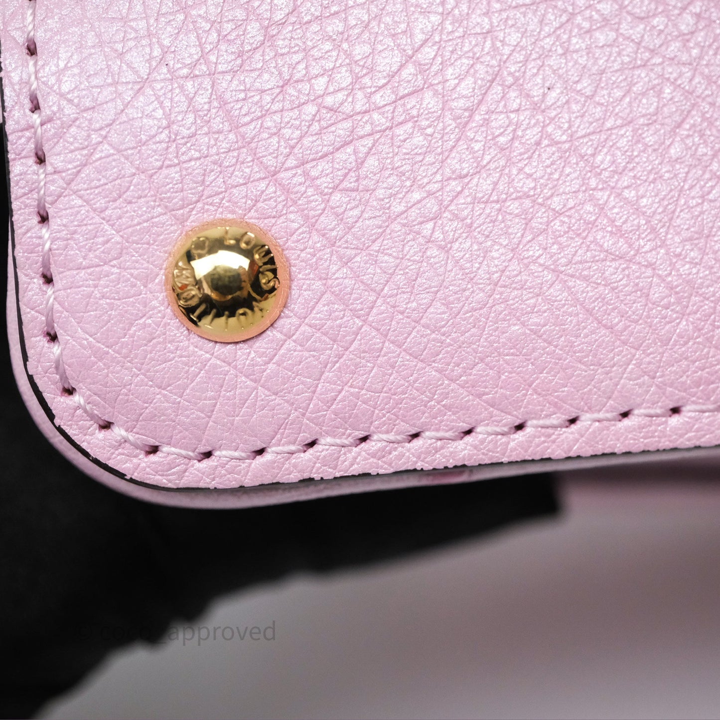 Louis Vuitton Taurillon Capucines Nano Pink in Ostrich