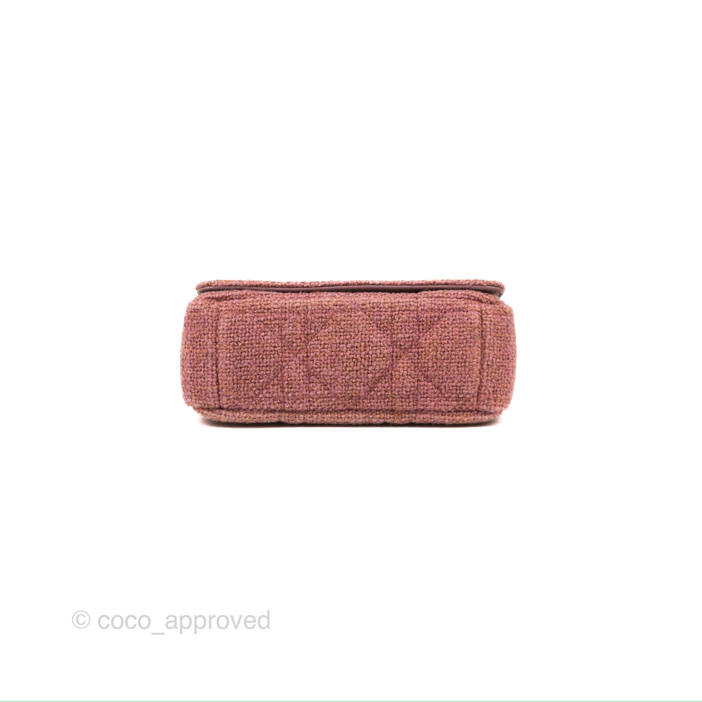 Dior Small Caro Bag Dark Pink Violine Canvas Rose Gold
