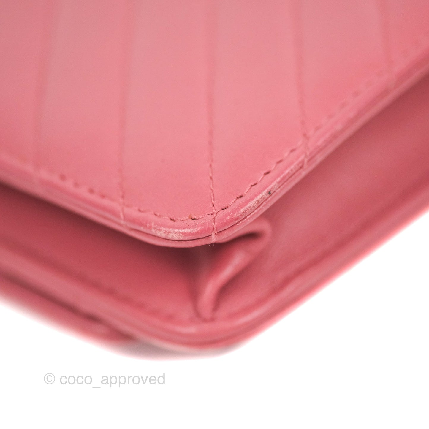 Chanel Trendy CC WOC Chevron Pink Lambskin Gold Hardware