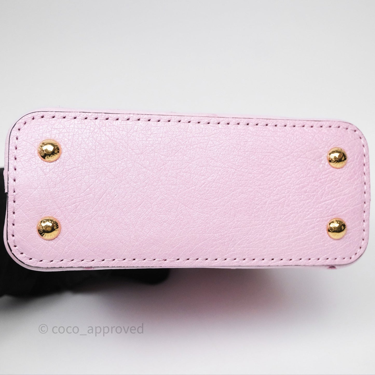 Louis Vuitton Taurillon Capucines Nano Pink in Ostrich