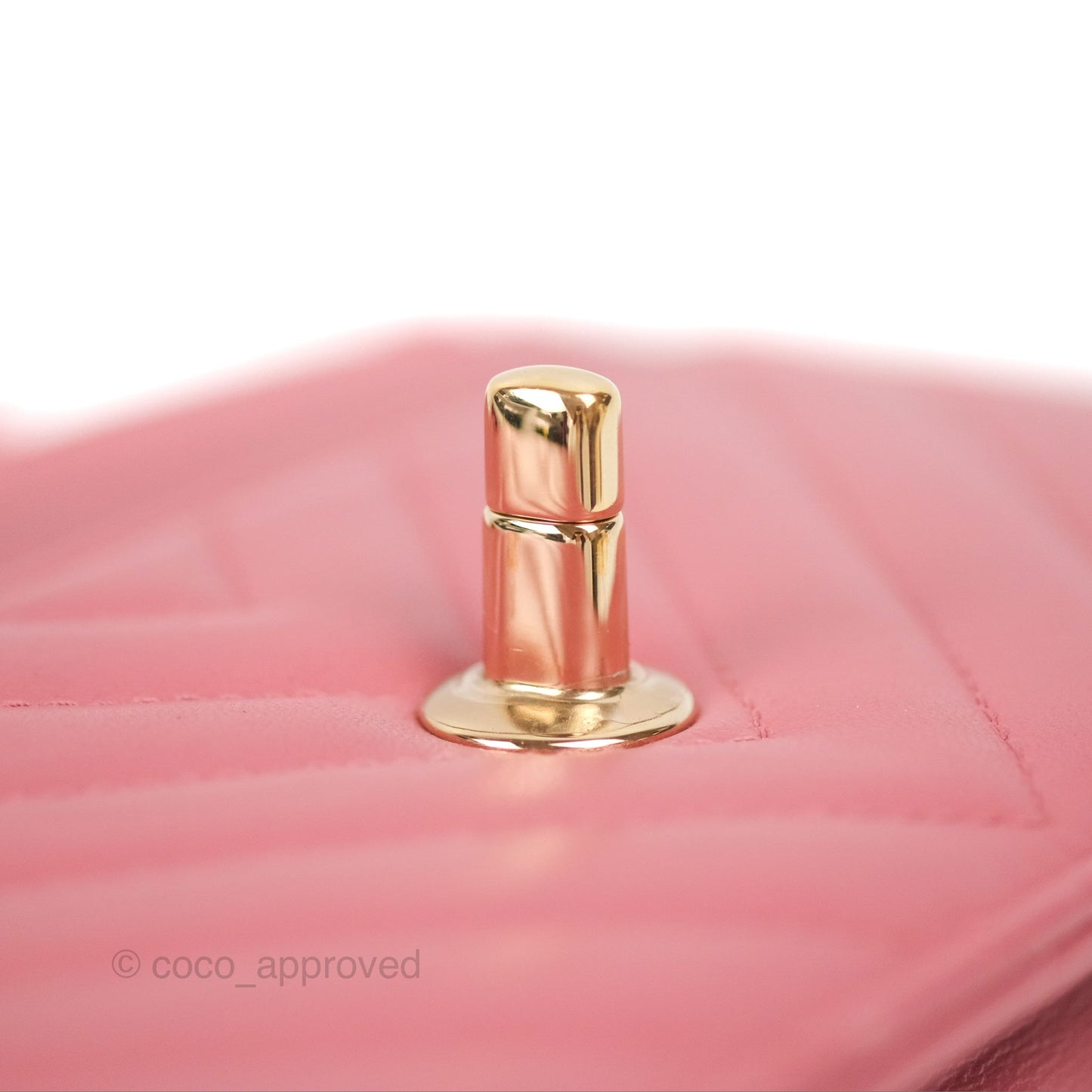 Chanel Trendy CC WOC Chevron Pink Lambskin Gold Hardware