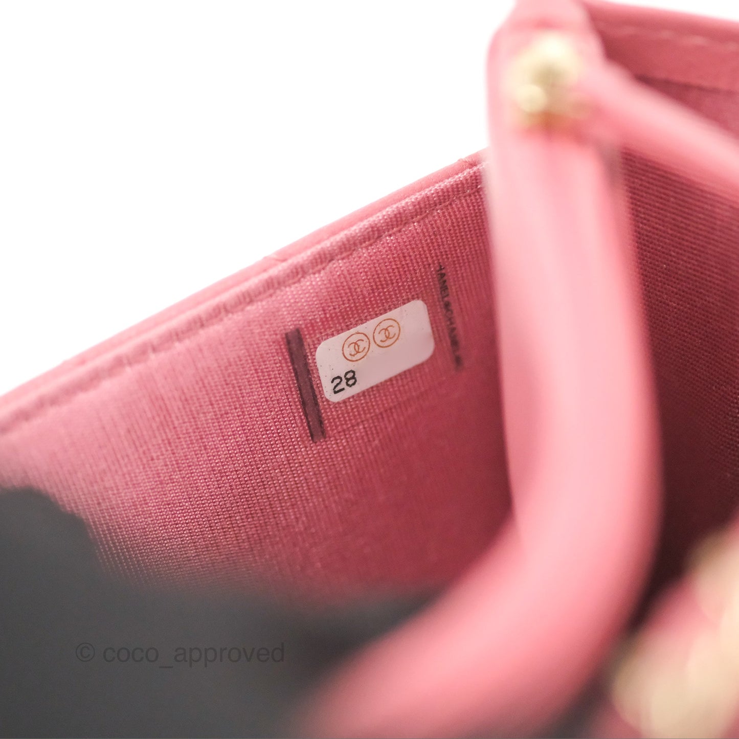 Chanel Trendy CC WOC Chevron Pink Lambskin Gold Hardware