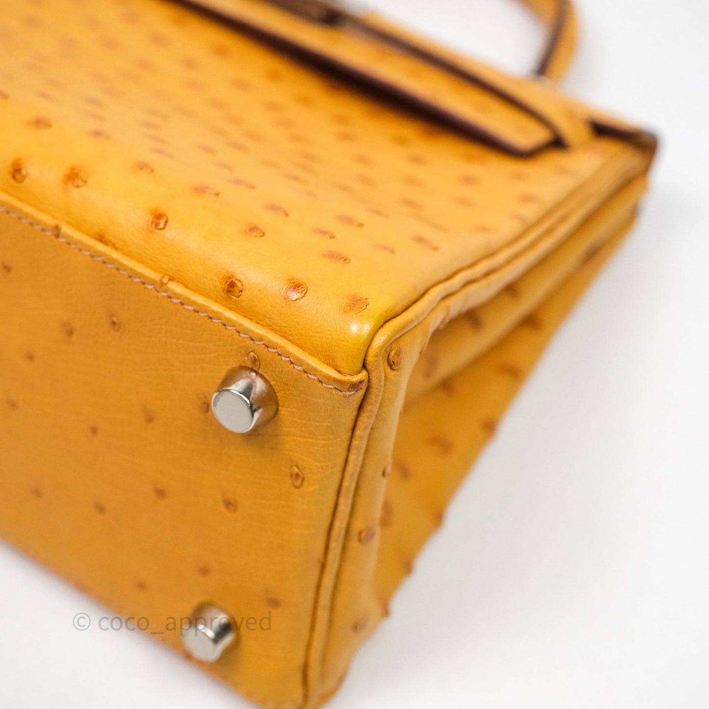 Hermès Kelly 25 Sable Ostrich Palladium Hardware