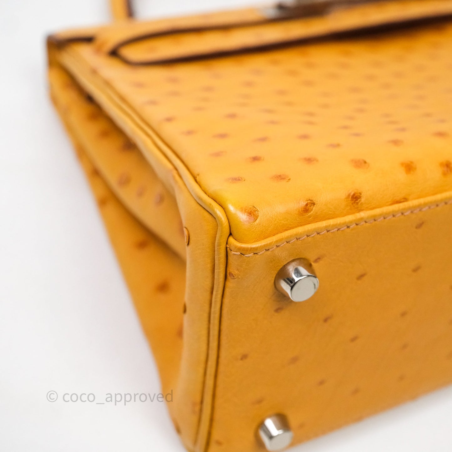 Hermès Kelly 25 Sable Ostrich Palladium Hardware