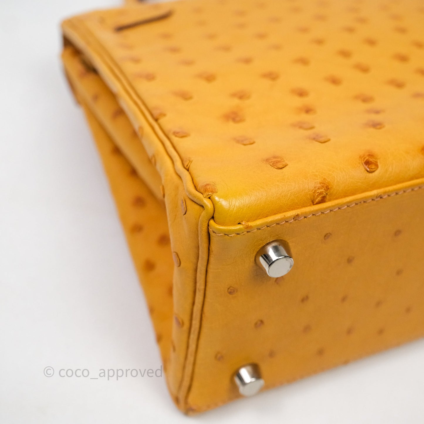 Hermès Kelly 25 Sable Ostrich Palladium Hardware