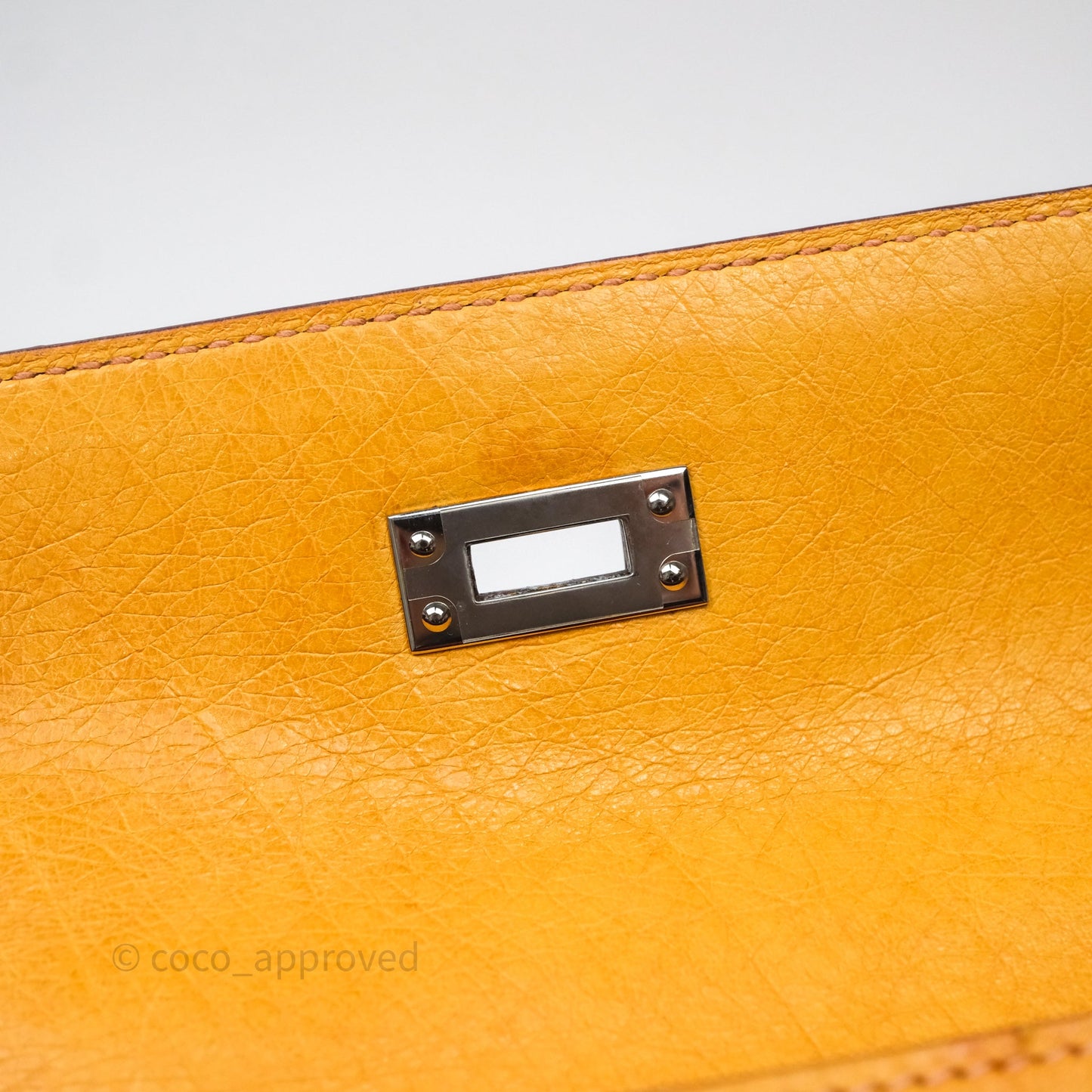 Hermès Kelly 25 Sable Ostrich Palladium Hardware