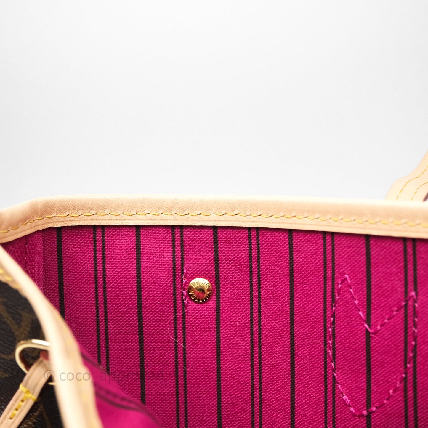 Louis Vuitton Neverfull PM Tote Bag Monogram Canvas Fuchsia