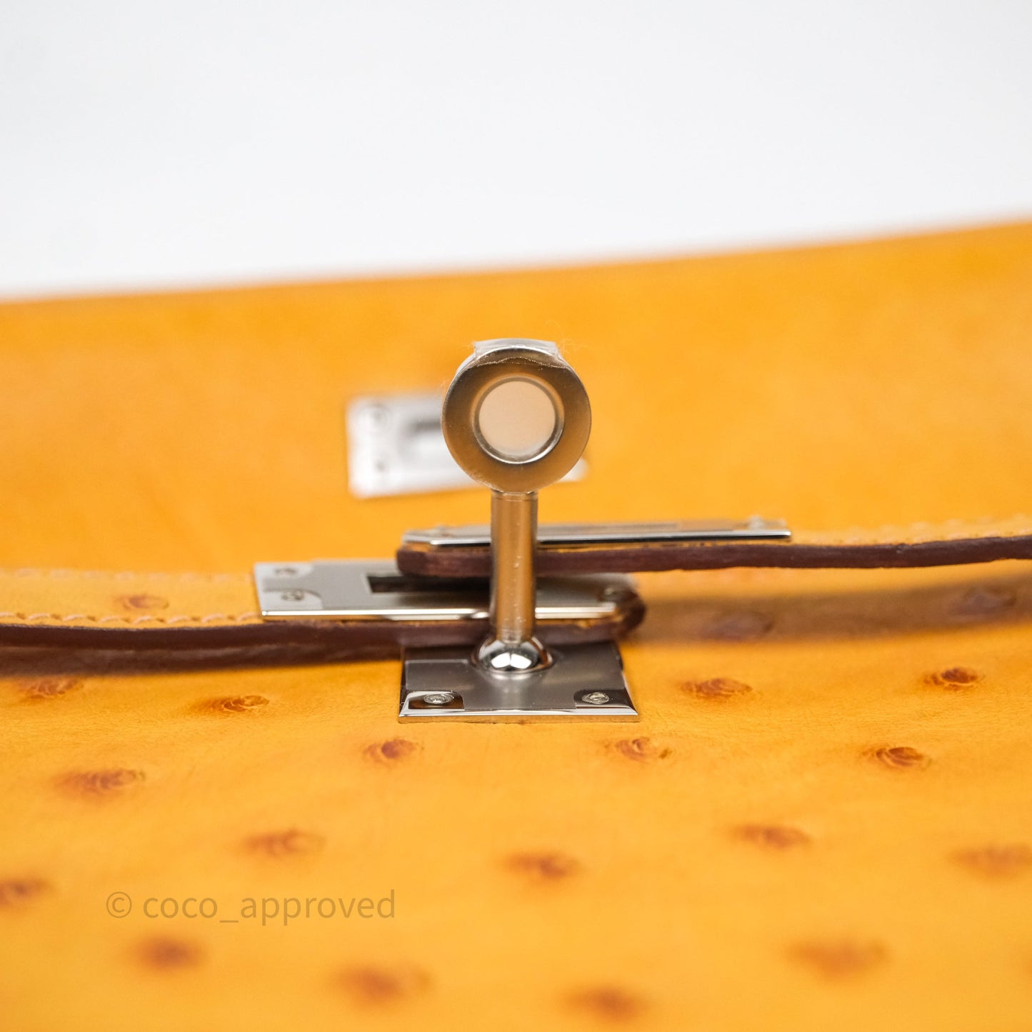 Hermès Kelly 25 Sable Ostrich Palladium Hardware