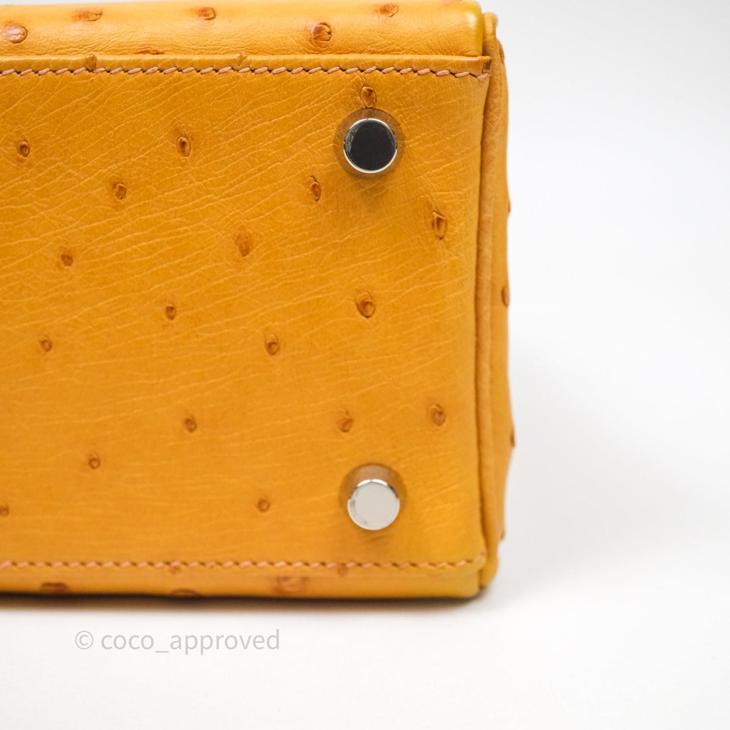 Hermès Kelly 25 Sable Ostrich Palladium Hardware