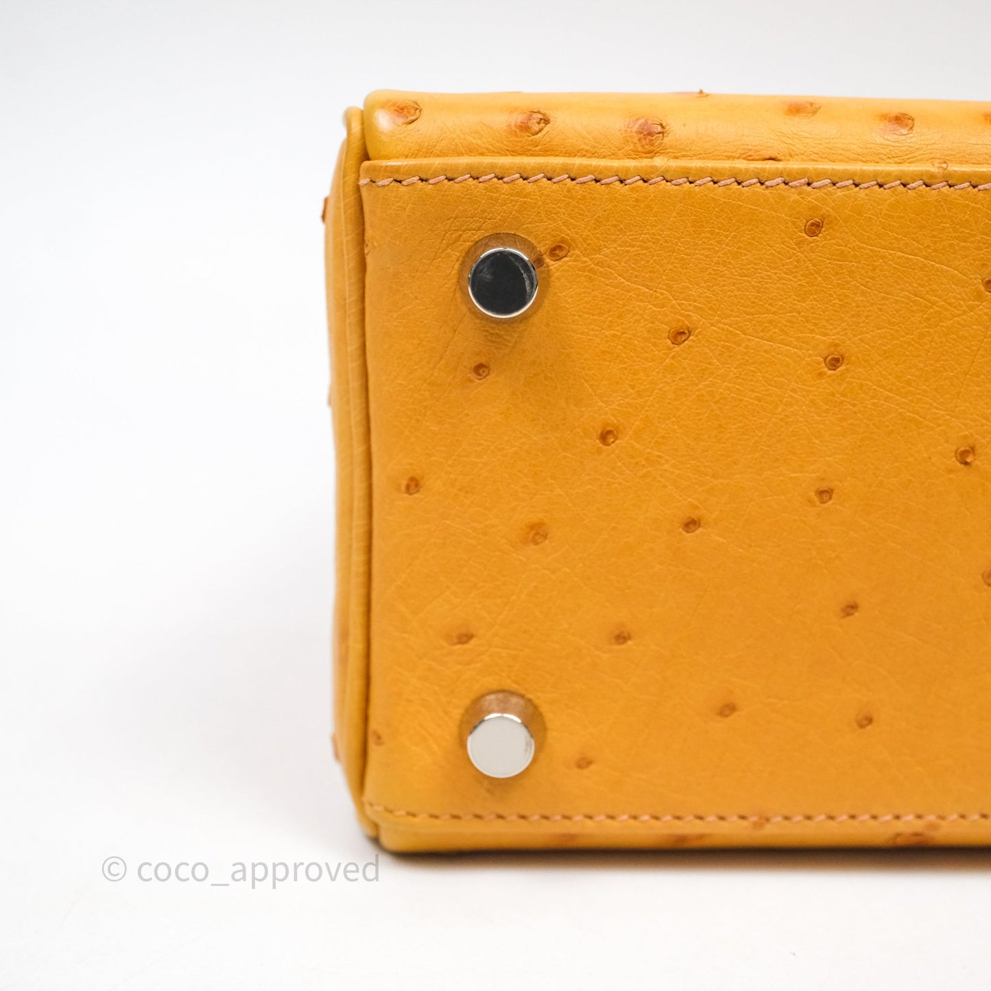 Hermès Kelly 25 Sable Ostrich Palladium Hardware