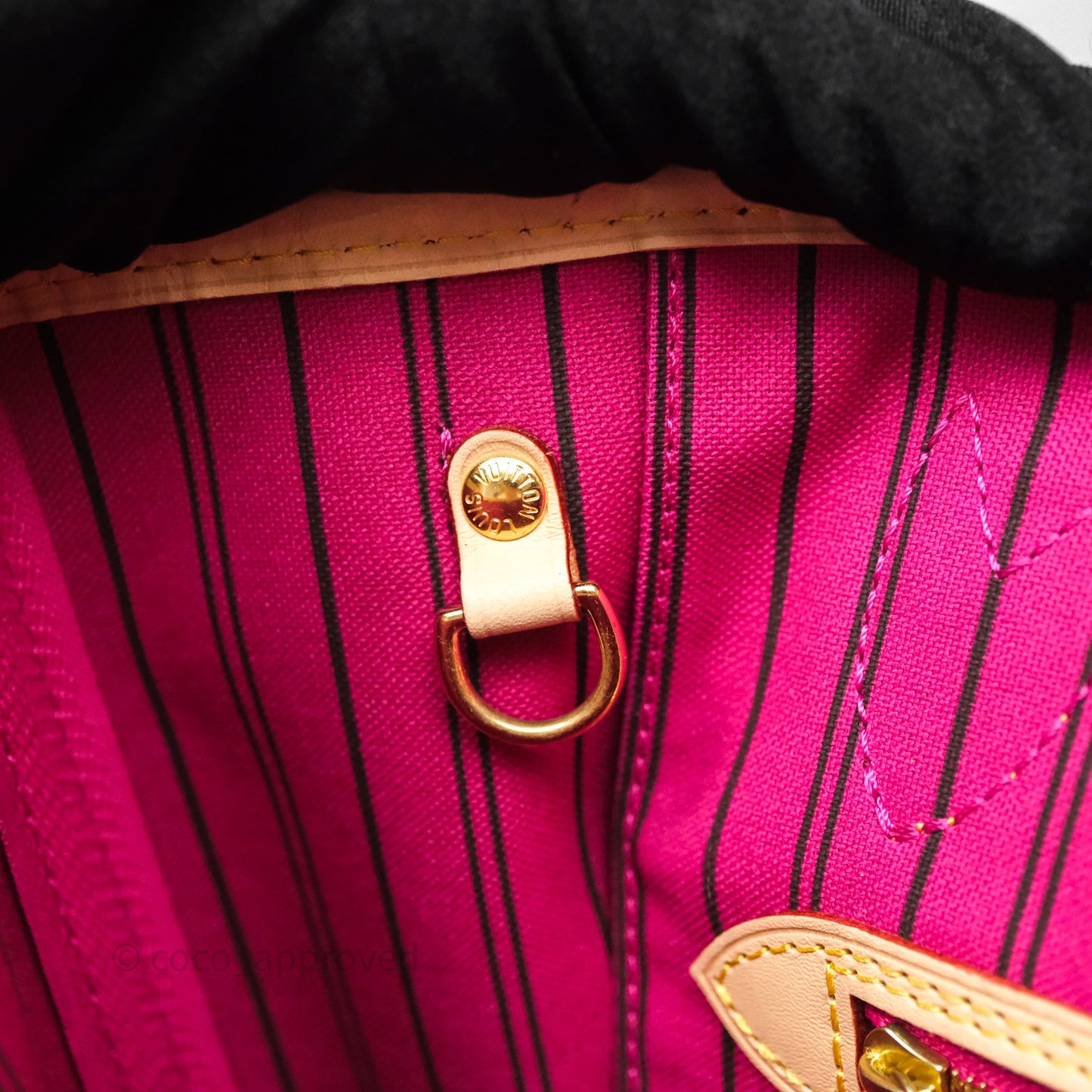 Louis Vuitton Neverfull PM Tote Bag Monogram Canvas Fuchsia
