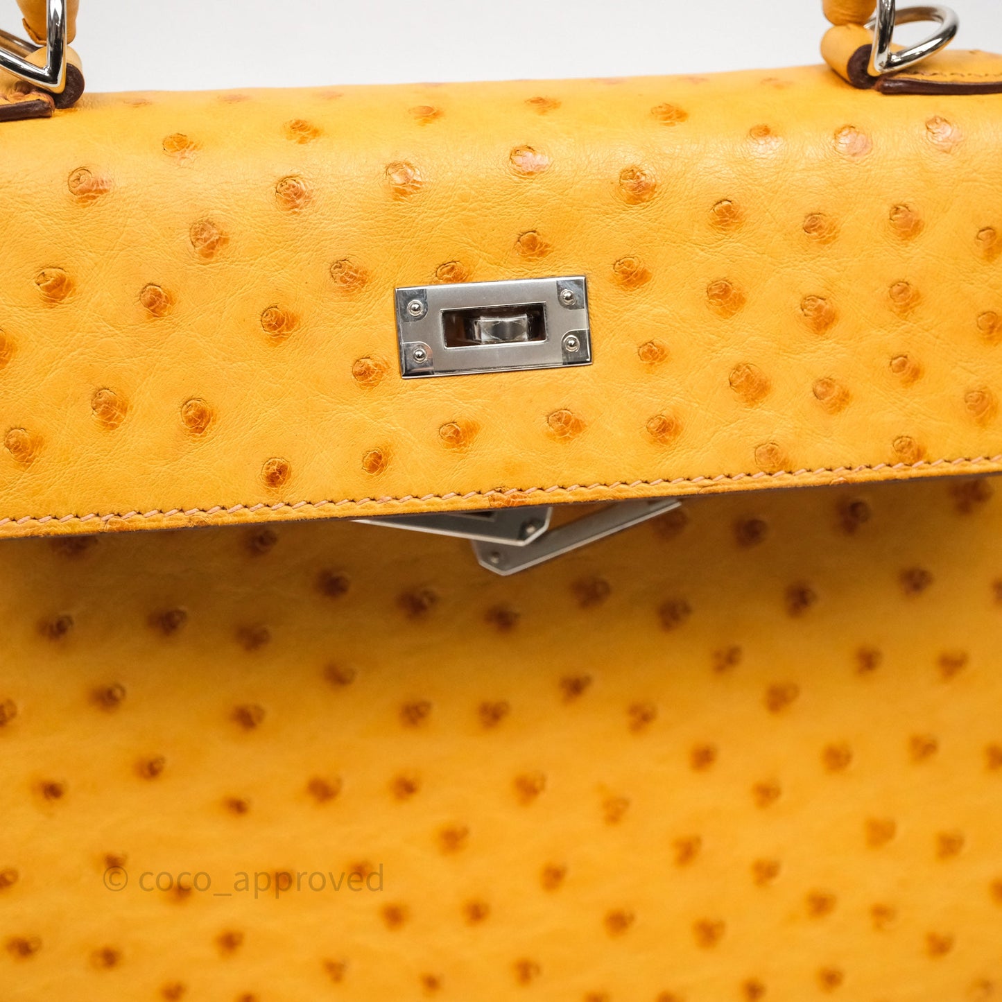 Hermès Kelly 25 Sable Ostrich Palladium Hardware