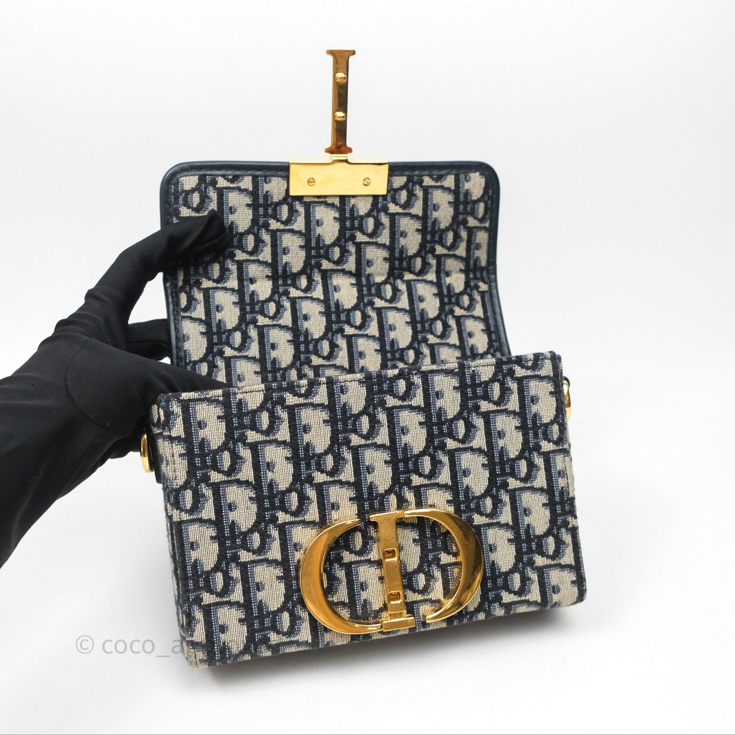 Christian Dior 30 Montaigne Oblique Jacquard Box Bag