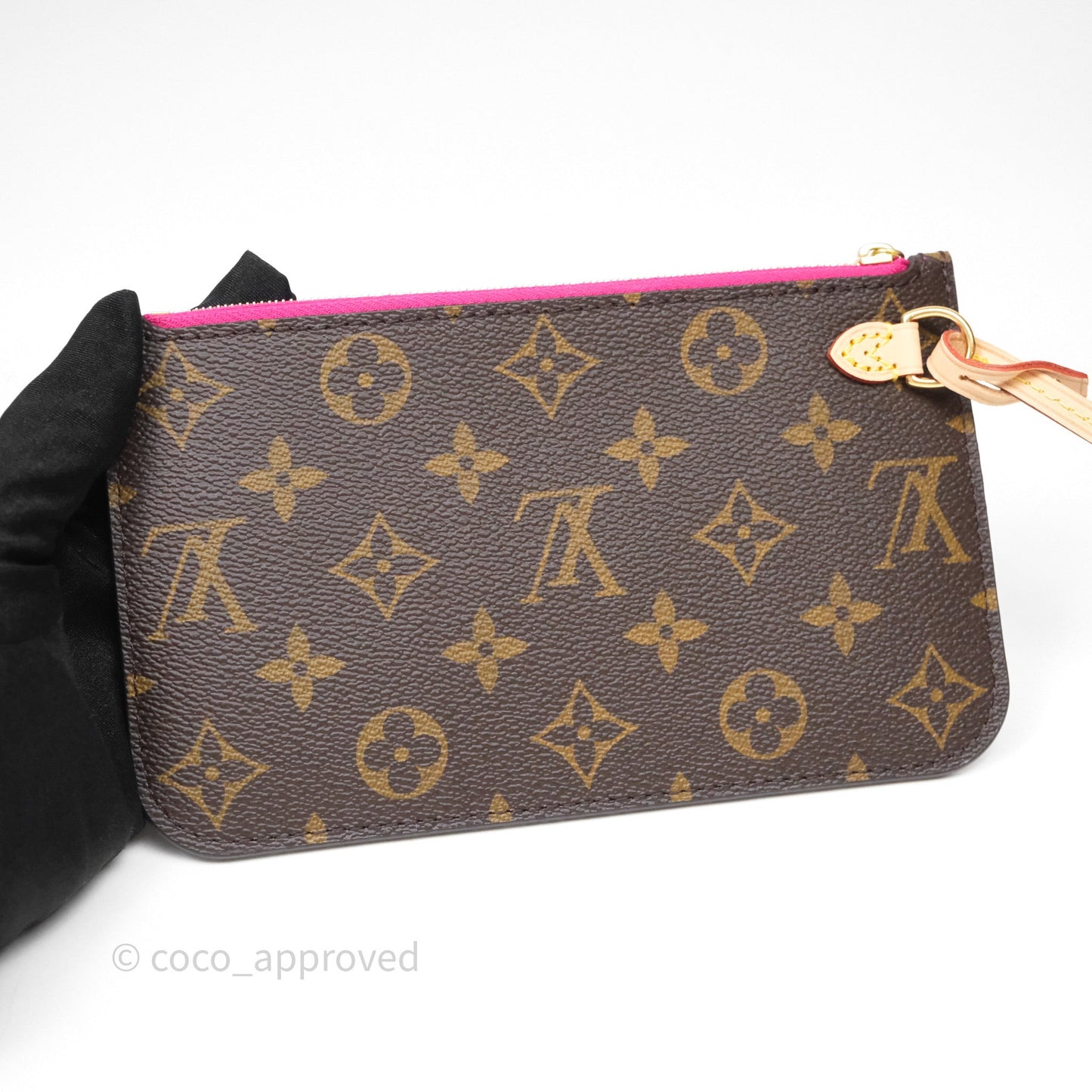 Louis Vuitton Neverfull PM Tote Bag Monogram Canvas Fuchsia