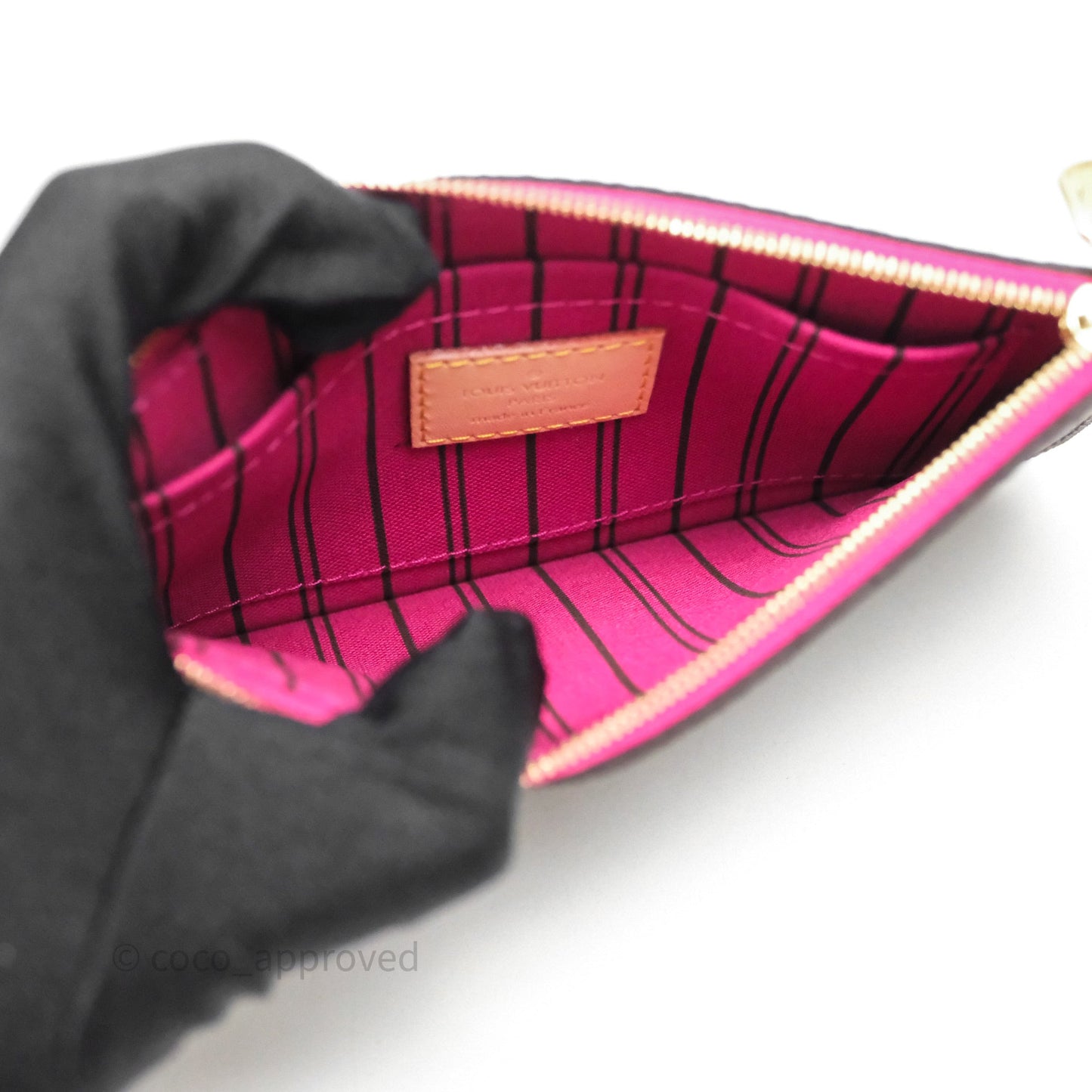 Louis Vuitton Neverfull PM Tote Bag Monogram Canvas Fuchsia