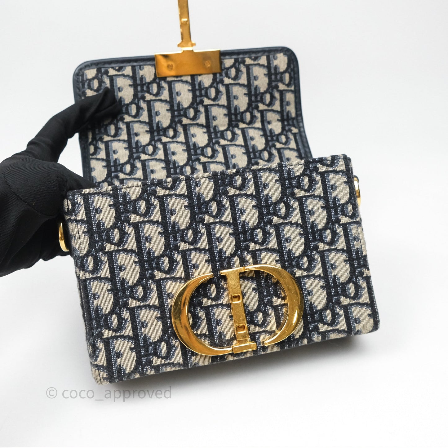 Christian Dior 30 Montaigne Oblique Jacquard Box Bag