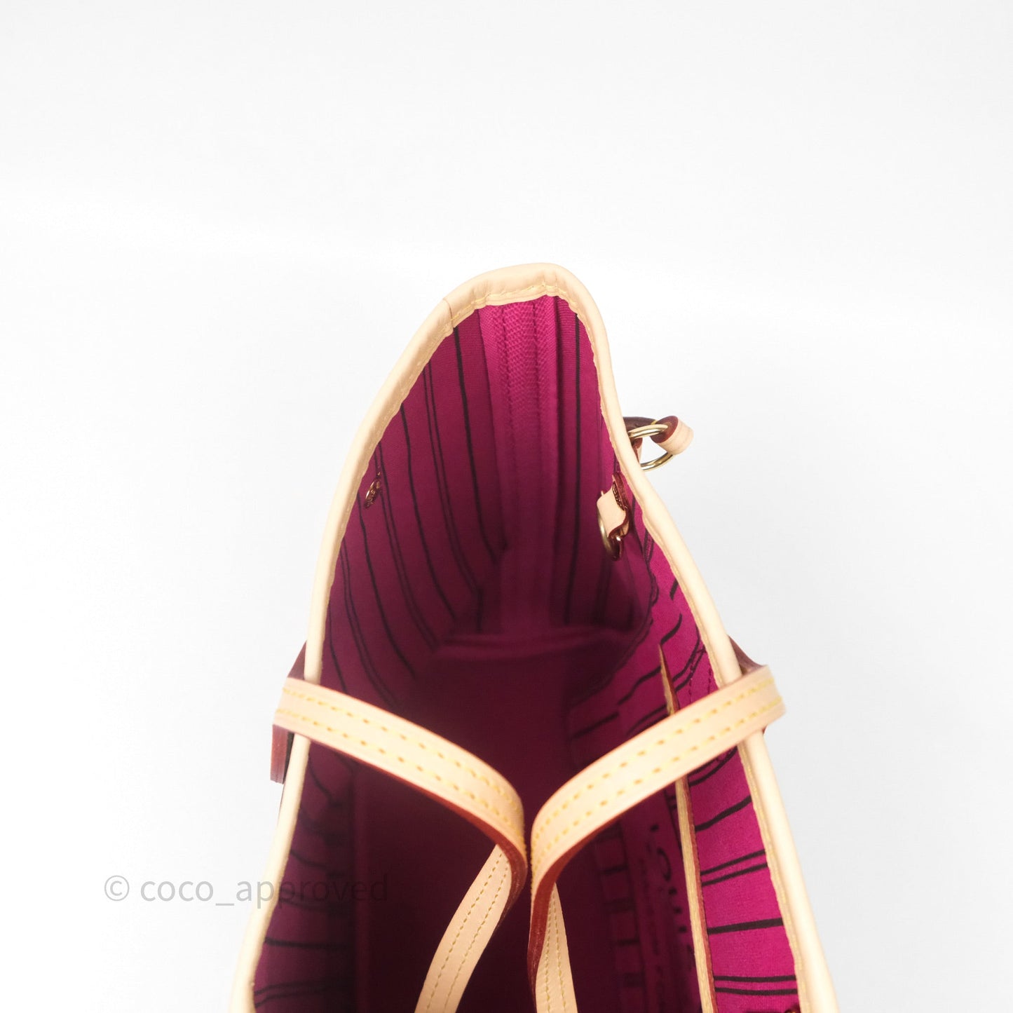 Louis Vuitton Neverfull PM Tote Bag Monogram Canvas Fuchsia