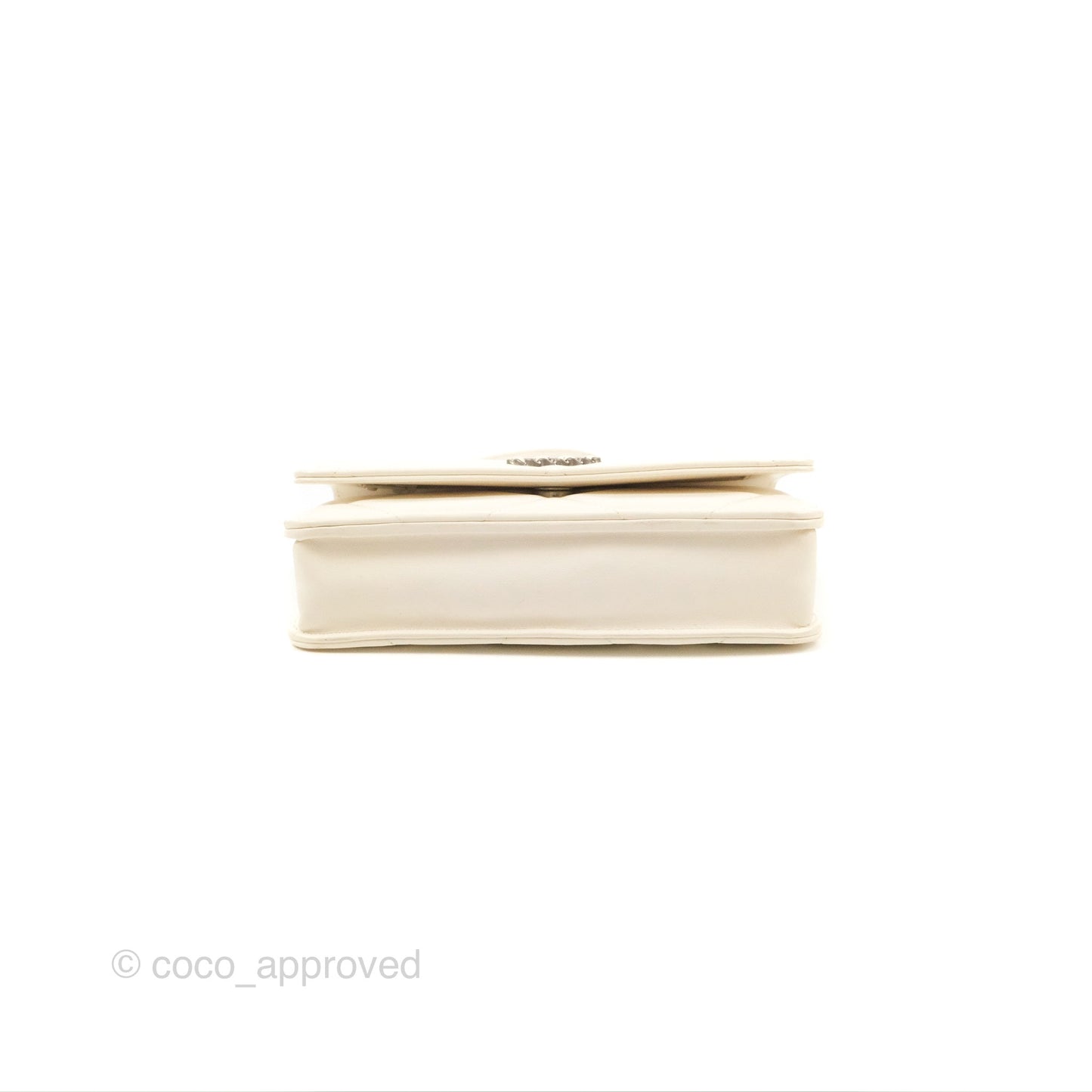 Chanel 19 Wallet on Chain WOC White Mixed Hardware