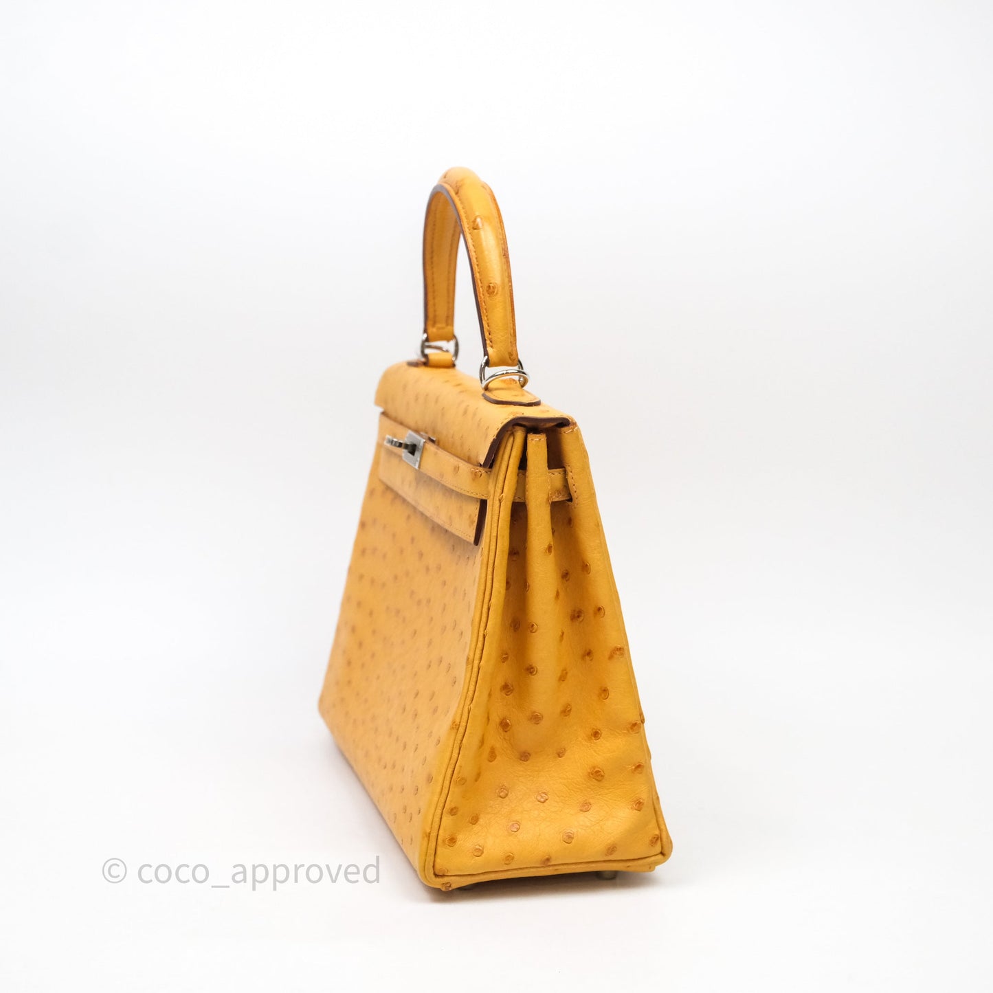 Hermès Kelly 25 Sable Ostrich Palladium Hardware