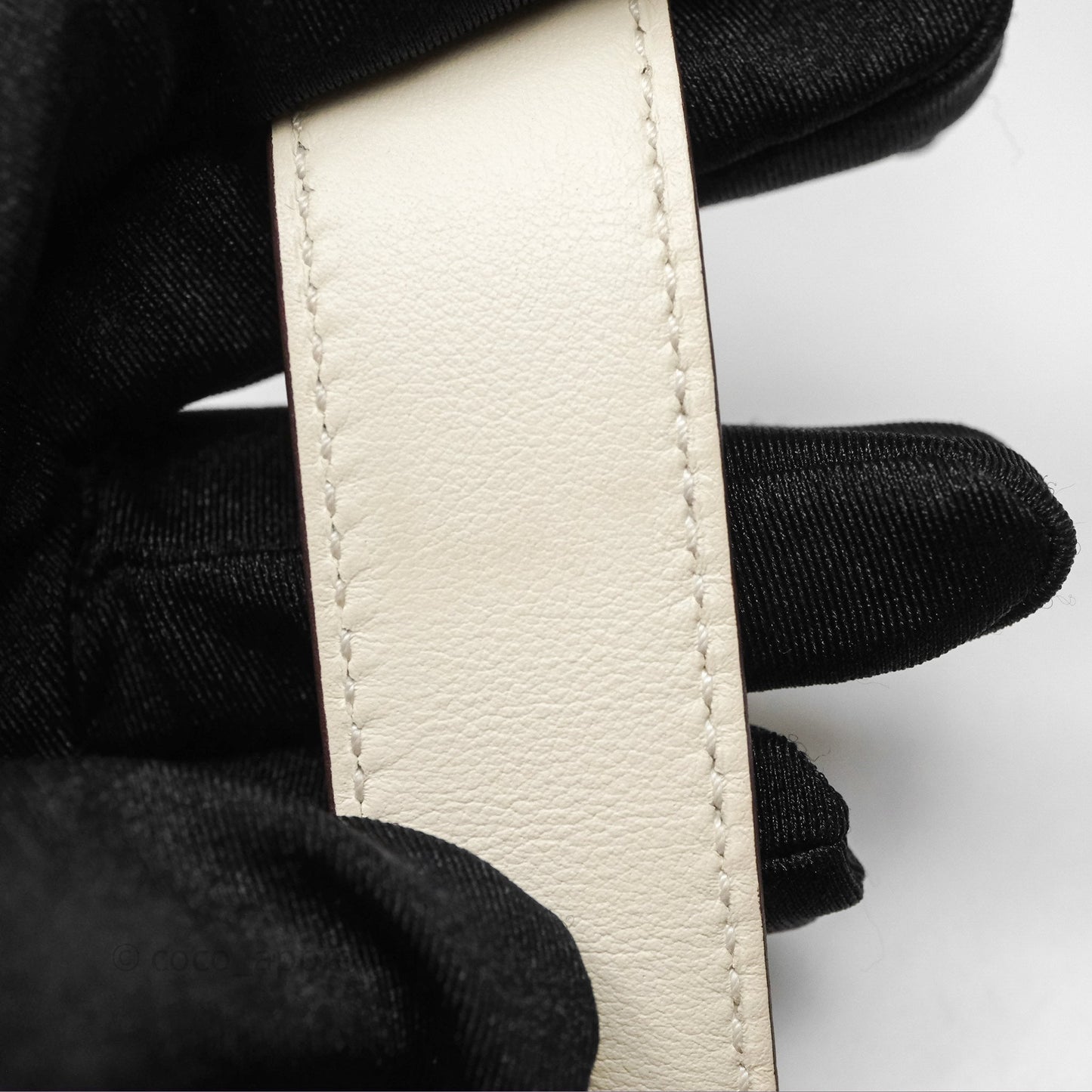 Hermes Mini Lindy Veau Swift Nata I2/ Sesame 2S Palladium Hardware
