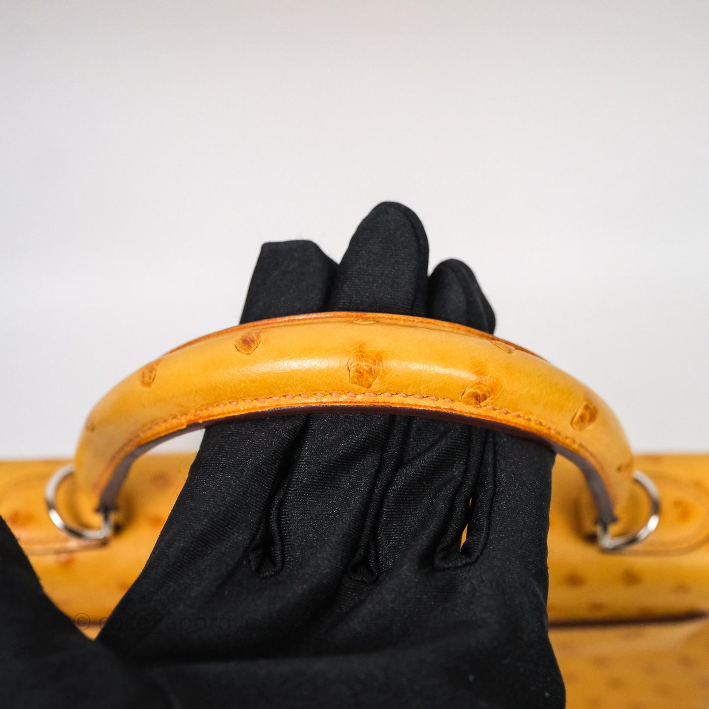 Hermès Kelly 25 Sable Ostrich Palladium Hardware