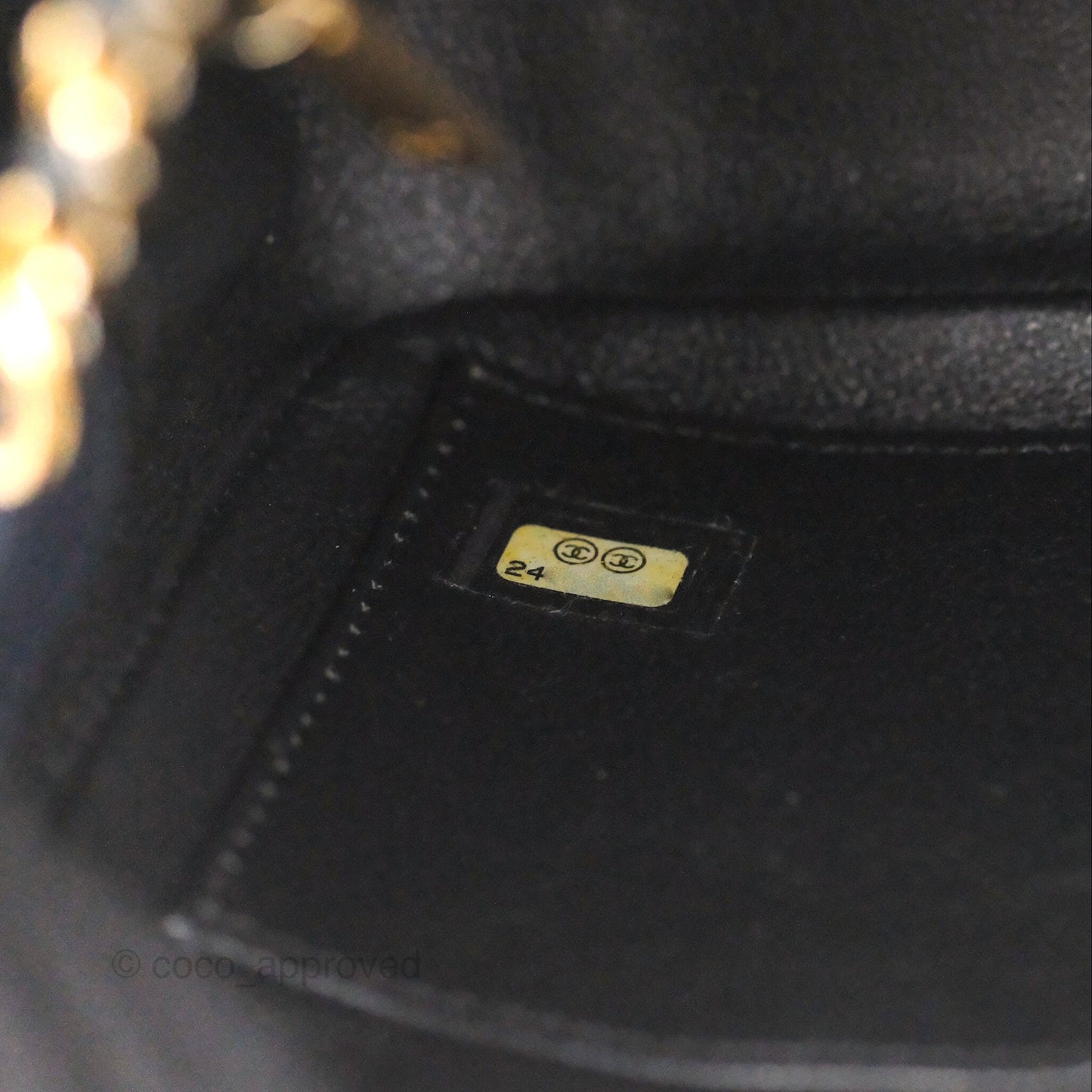 Chanel Quilted Small CC Filigree Flap Navy Black Caviar