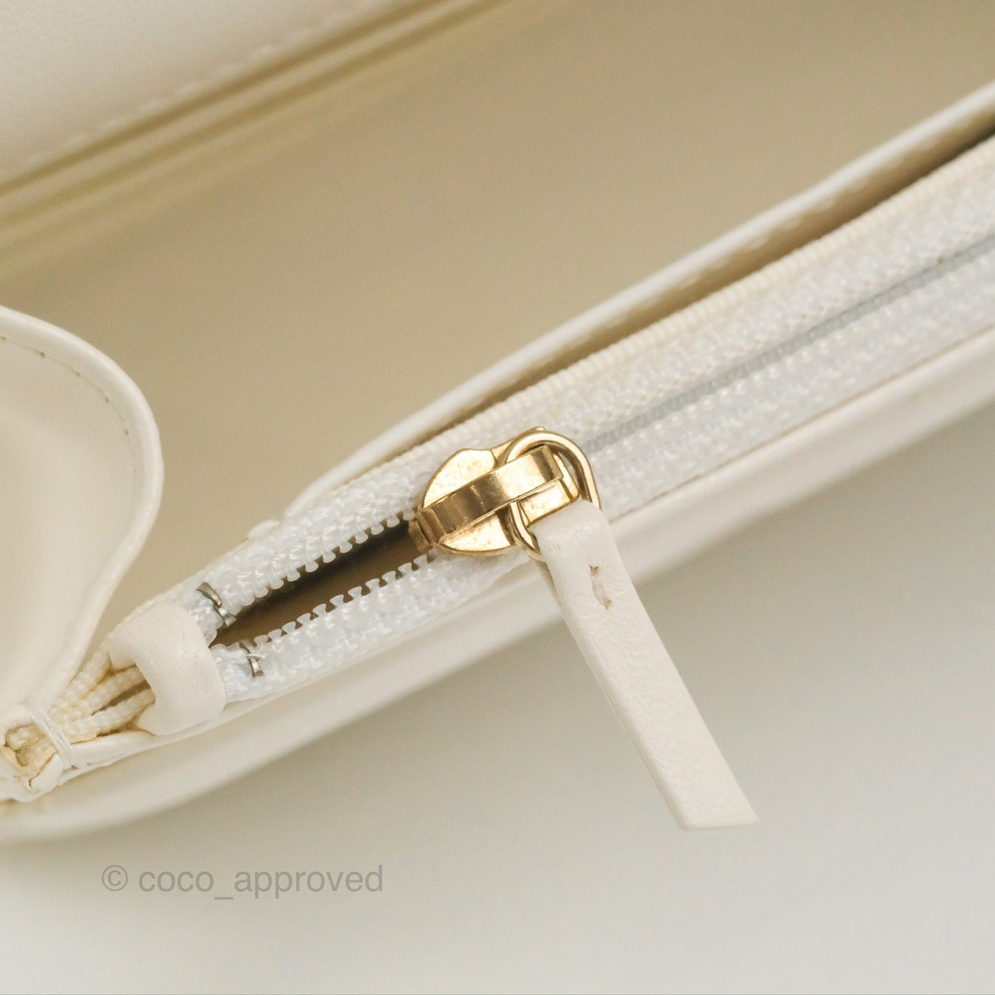 Chanel 19 Wallet on Chain WOC White Mixed Hardware