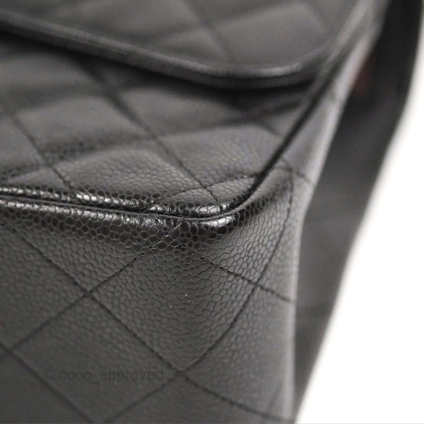 Chanel Jumbo Double Flap Black Caviar Silver Hardware⁣⁣