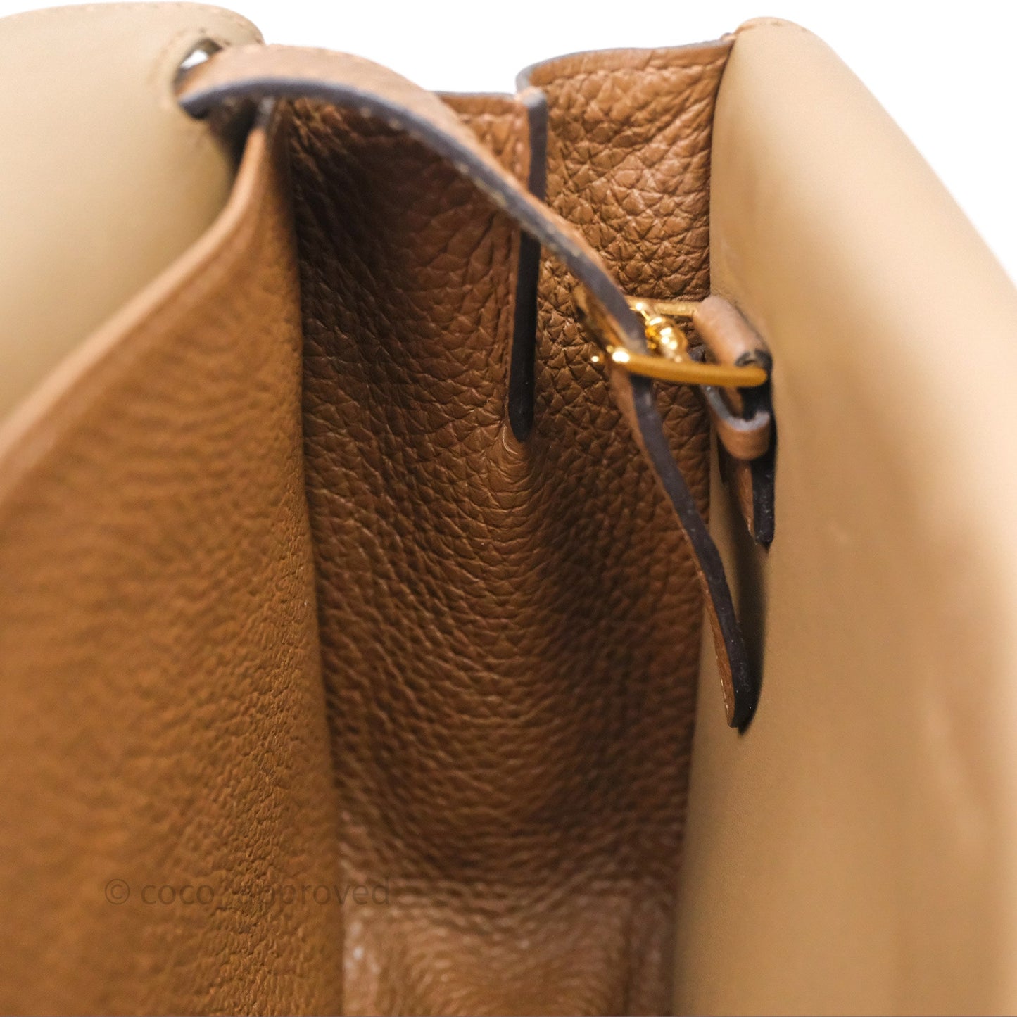 Hermès Halzan 25 Alezan 3G Clemence Gold Hardware