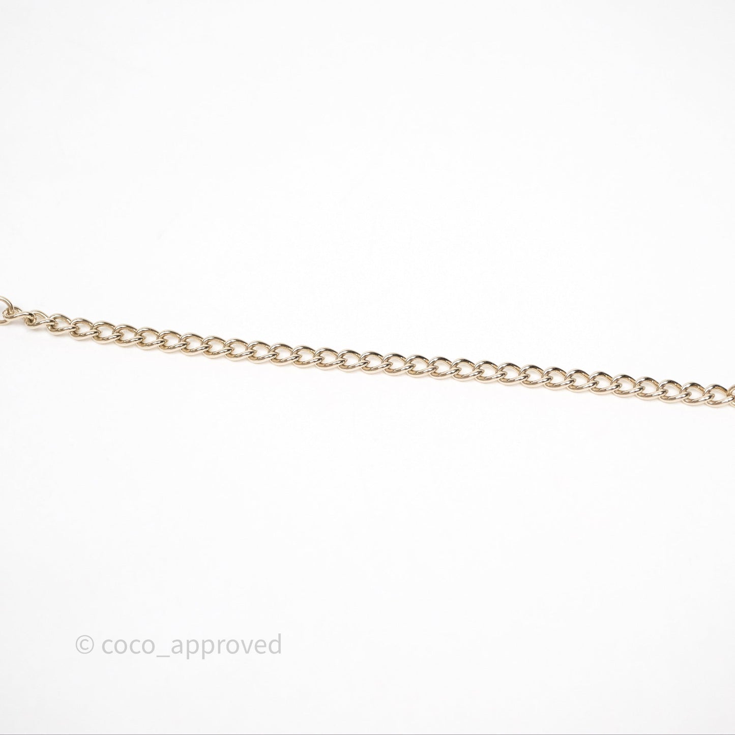 Chanel CC Logo Adjustable Necklace Gold Tone 25V