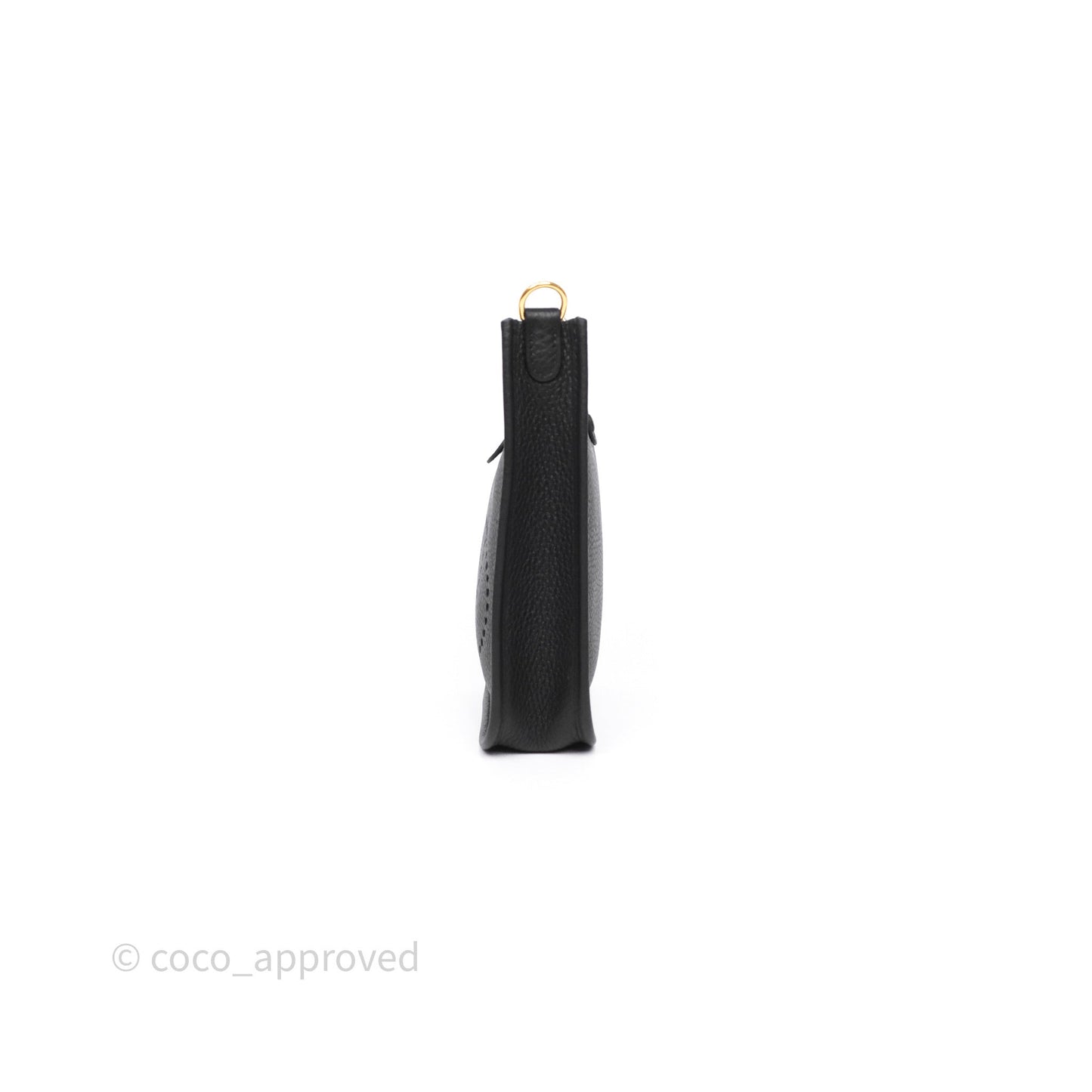 Hermès Mini Evelyne 16 Black Noir 89 Clemence Gold Hardware