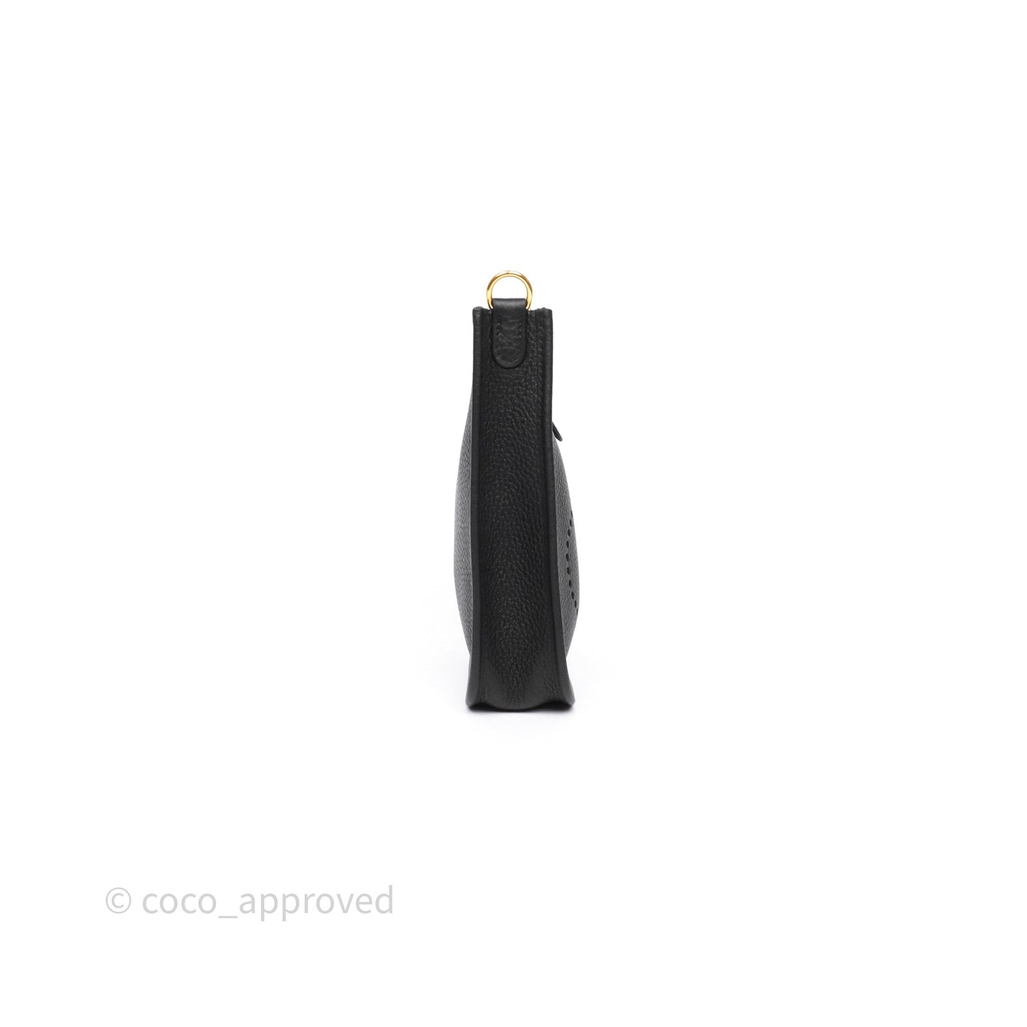 Hermès Mini Evelyne 16 Black Noir 89 Clemence Gold Hardware