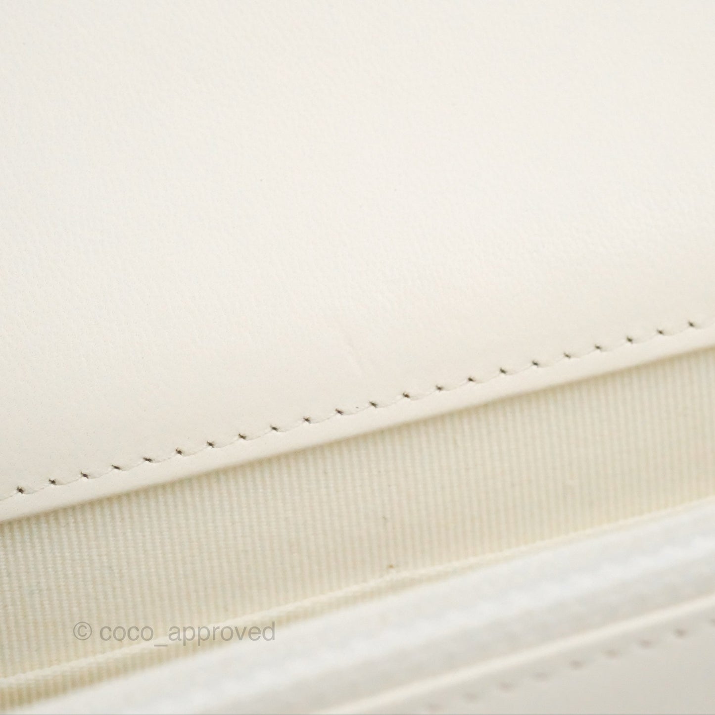 Chanel 19 Wallet on Chain WOC White Mixed Hardware