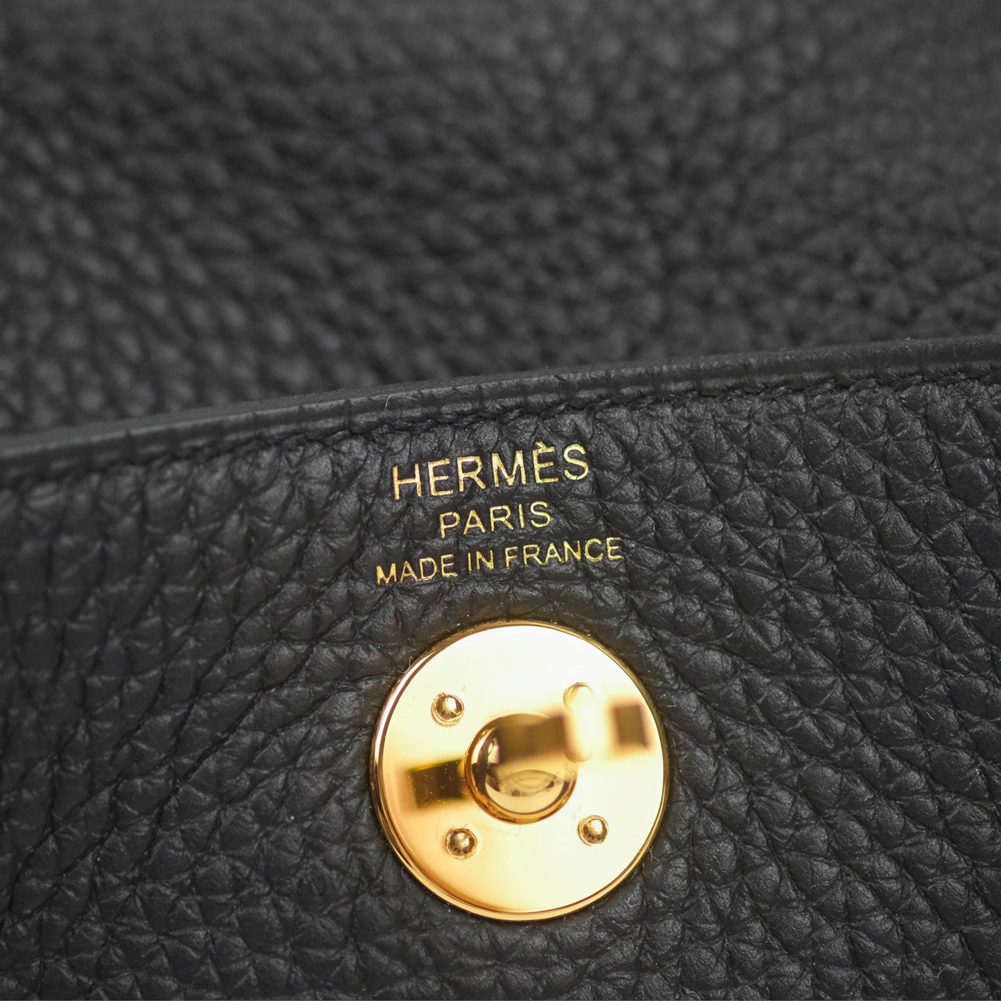 Hermès Mini Lindy 20 Black Clemence Gold Hardware