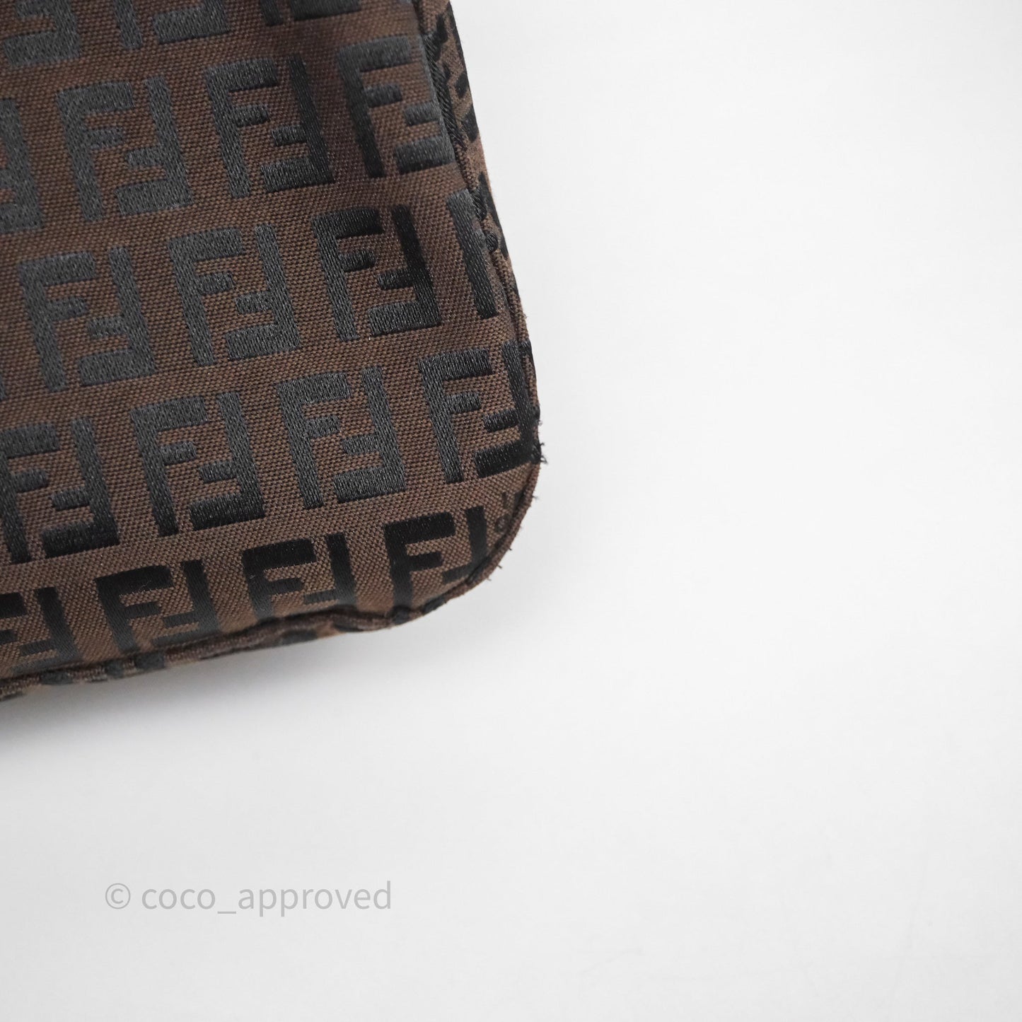 Fendi Vintage Mamma Baguette Bag Zucchino Dark Brown/ Black