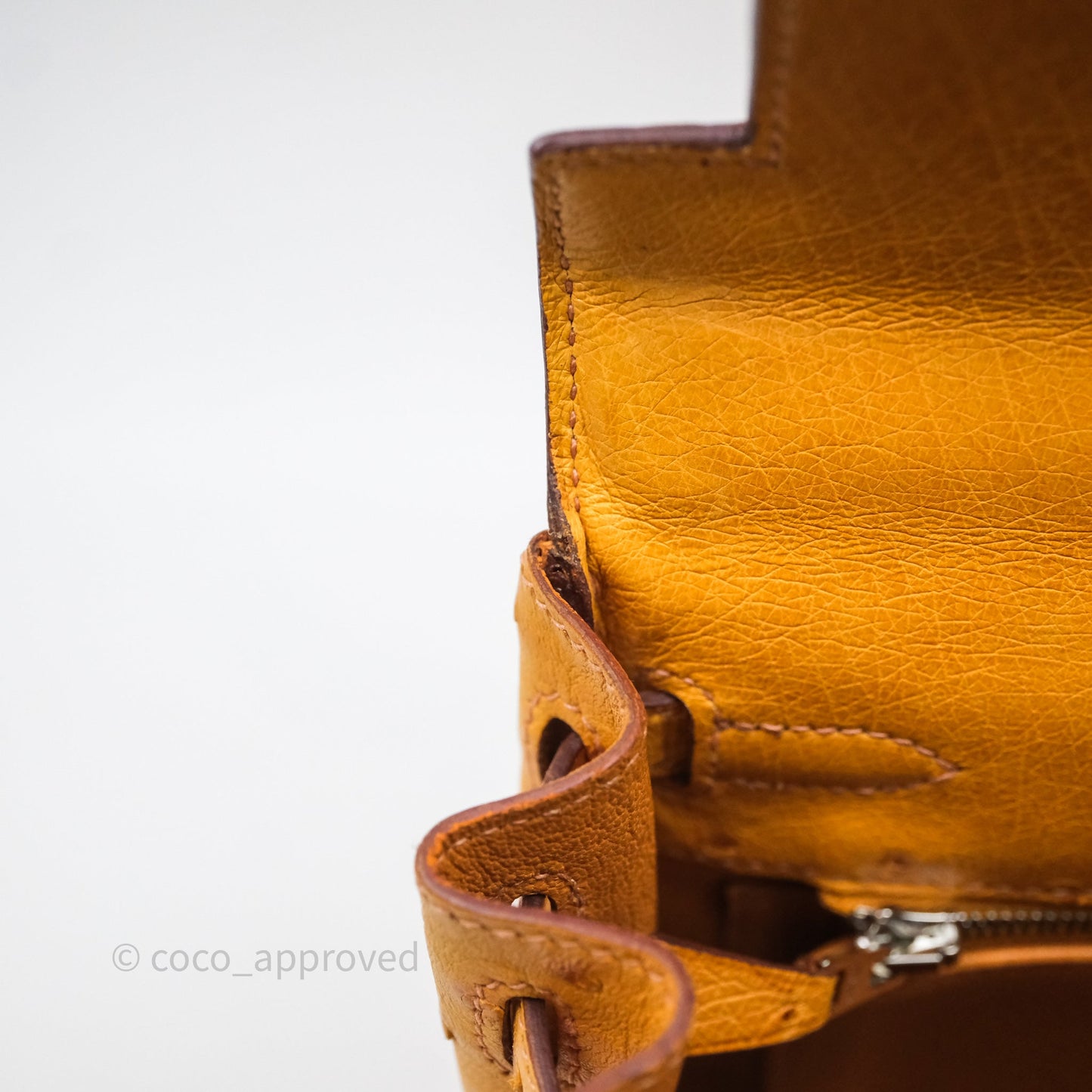 Hermès Kelly 25 Sable Ostrich Palladium Hardware