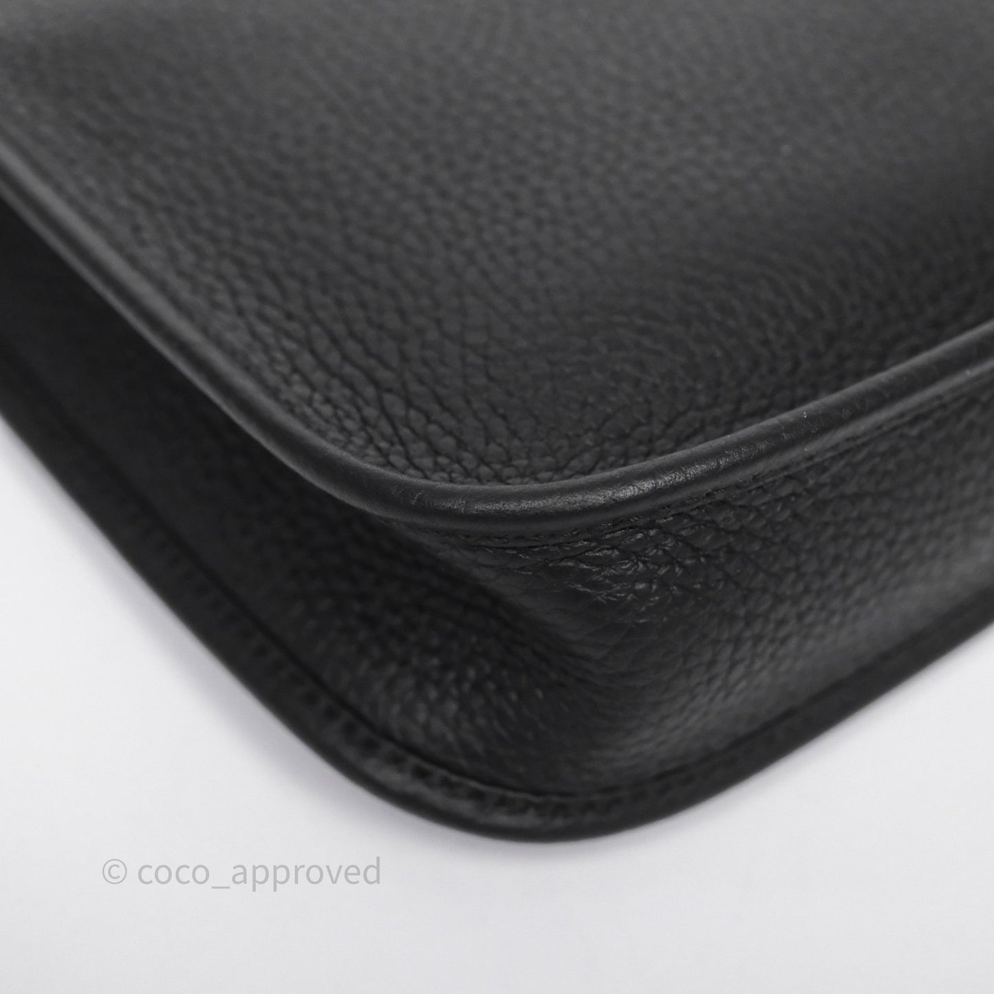 Hermès Mini Evelyne 16 Black Noir 89 Clemence Gold Hardware