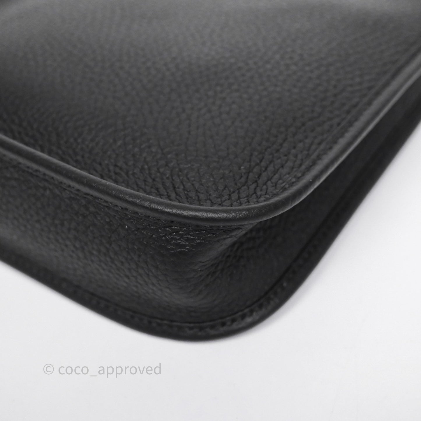Hermès Mini Evelyne 16 Black Noir 89 Clemence Gold Hardware