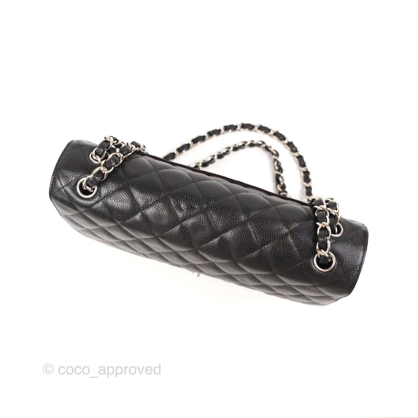 Chanel Jumbo Double Flap Black Caviar Silver Hardware⁣⁣