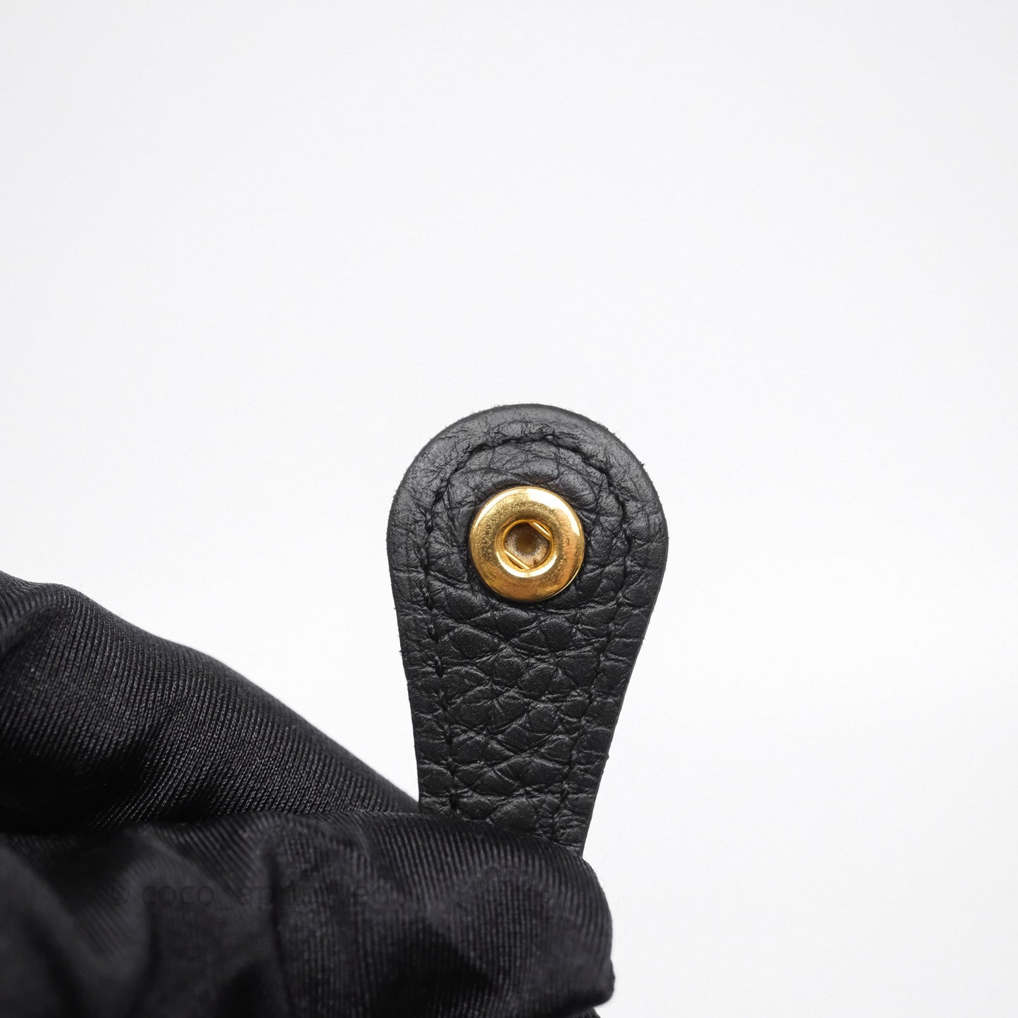 Hermès Mini Evelyne 16 Black Noir 89 Clemence Gold Hardware